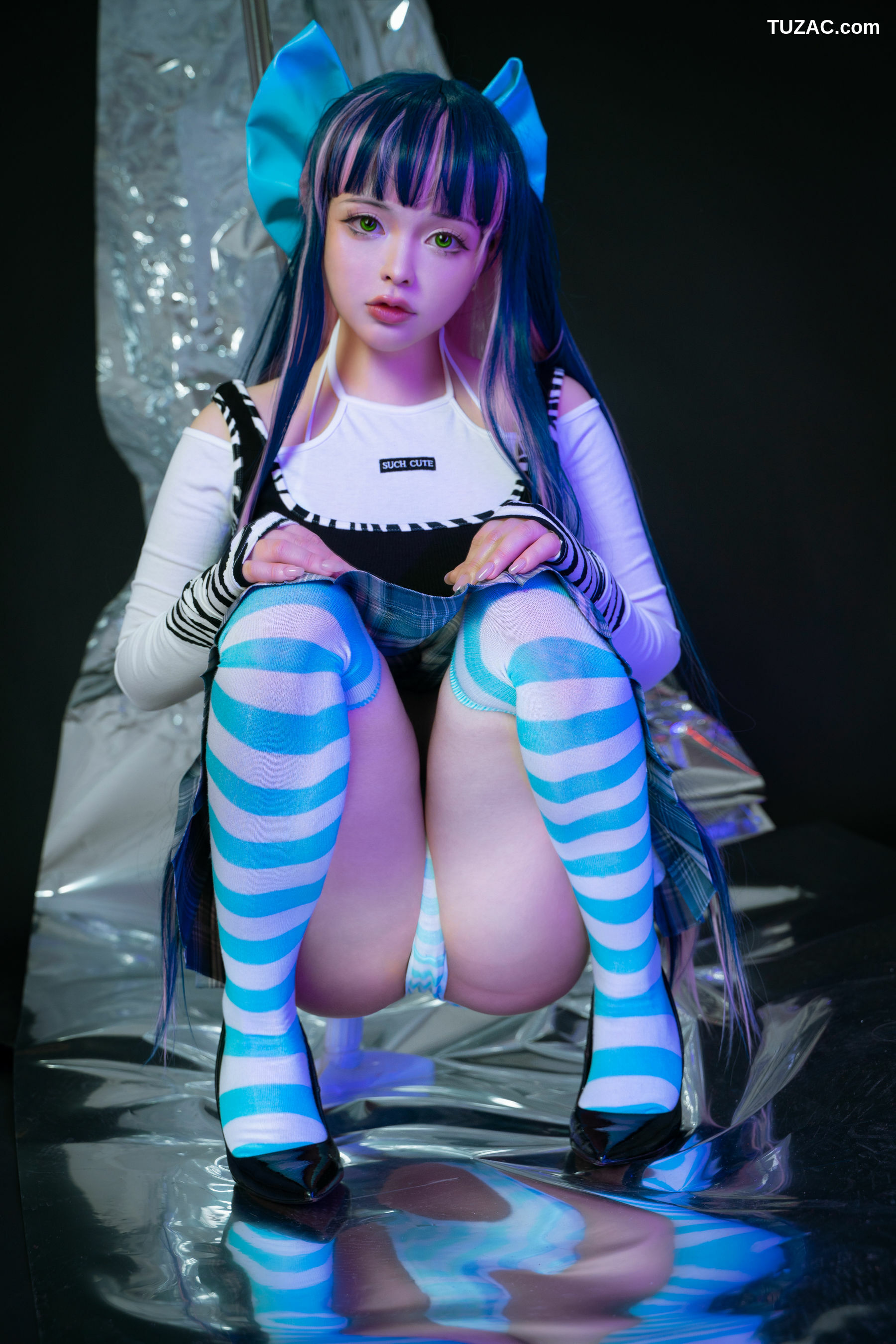 网络美女_ NinJA阿寨寨 - 吊带袜1.0[32P]