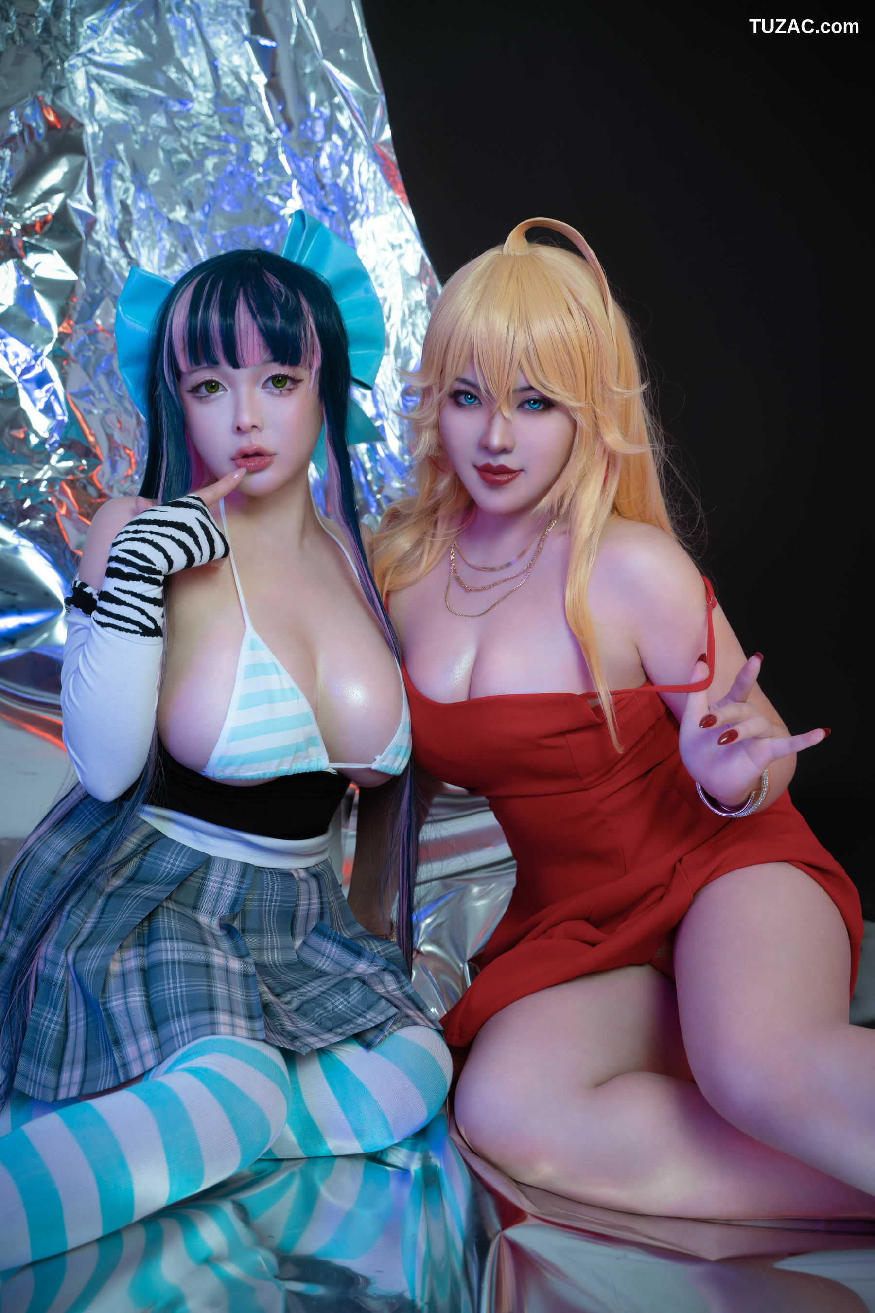 网络美女_ NinJA阿寨寨 - 吊带袜1.0[32P]