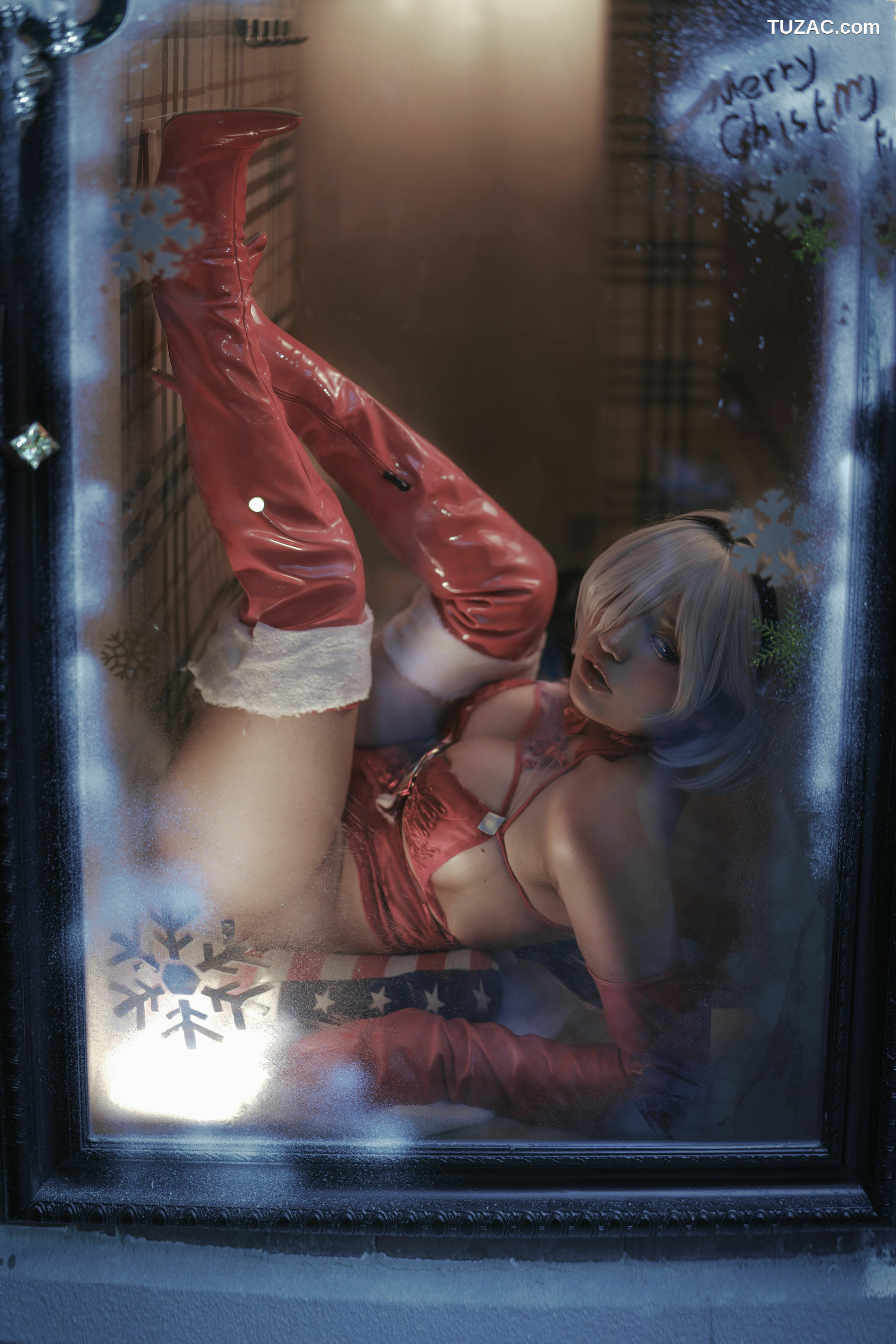 网络美女_ 一笑芳香沁 - 2B圣诞 写真套图[30P]