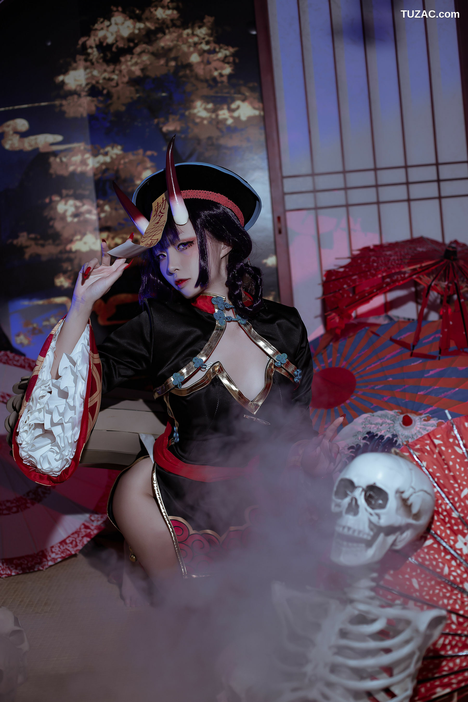 网络美女_ 二佐Nisa - fate酒吞僵尸童子 写真套图[21P]