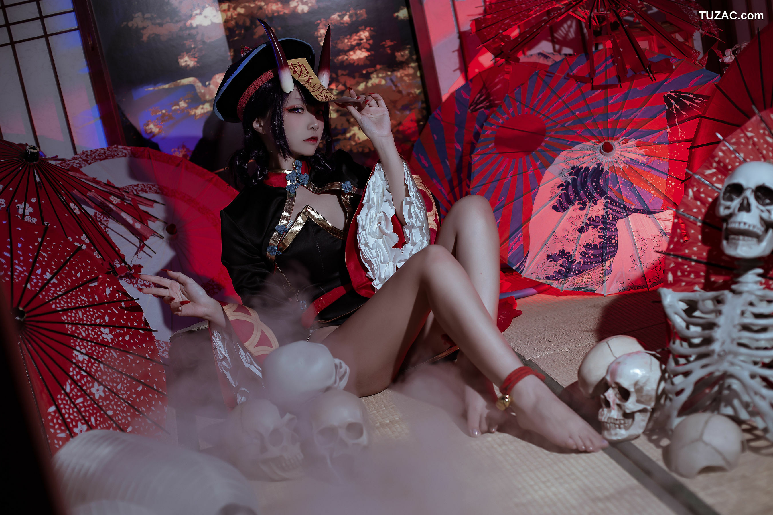 网络美女_ 二佐Nisa - fate酒吞僵尸童子 写真套图[21P]