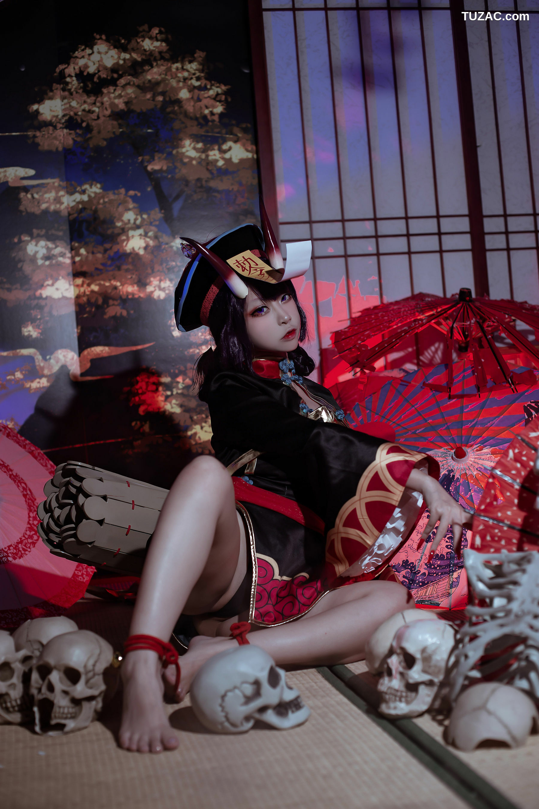 网络美女_ 二佐Nisa - fate酒吞僵尸童子 写真套图[21P]