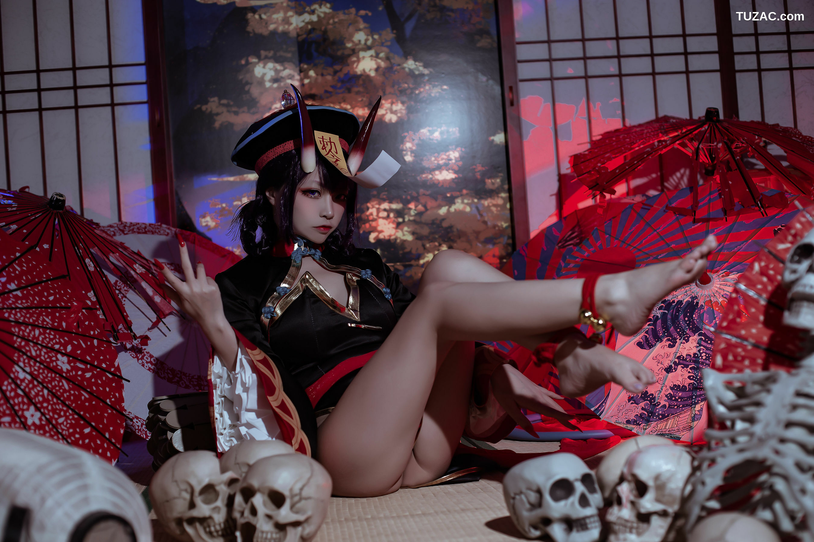 网络美女_ 二佐Nisa - fate酒吞僵尸童子 写真套图[21P]