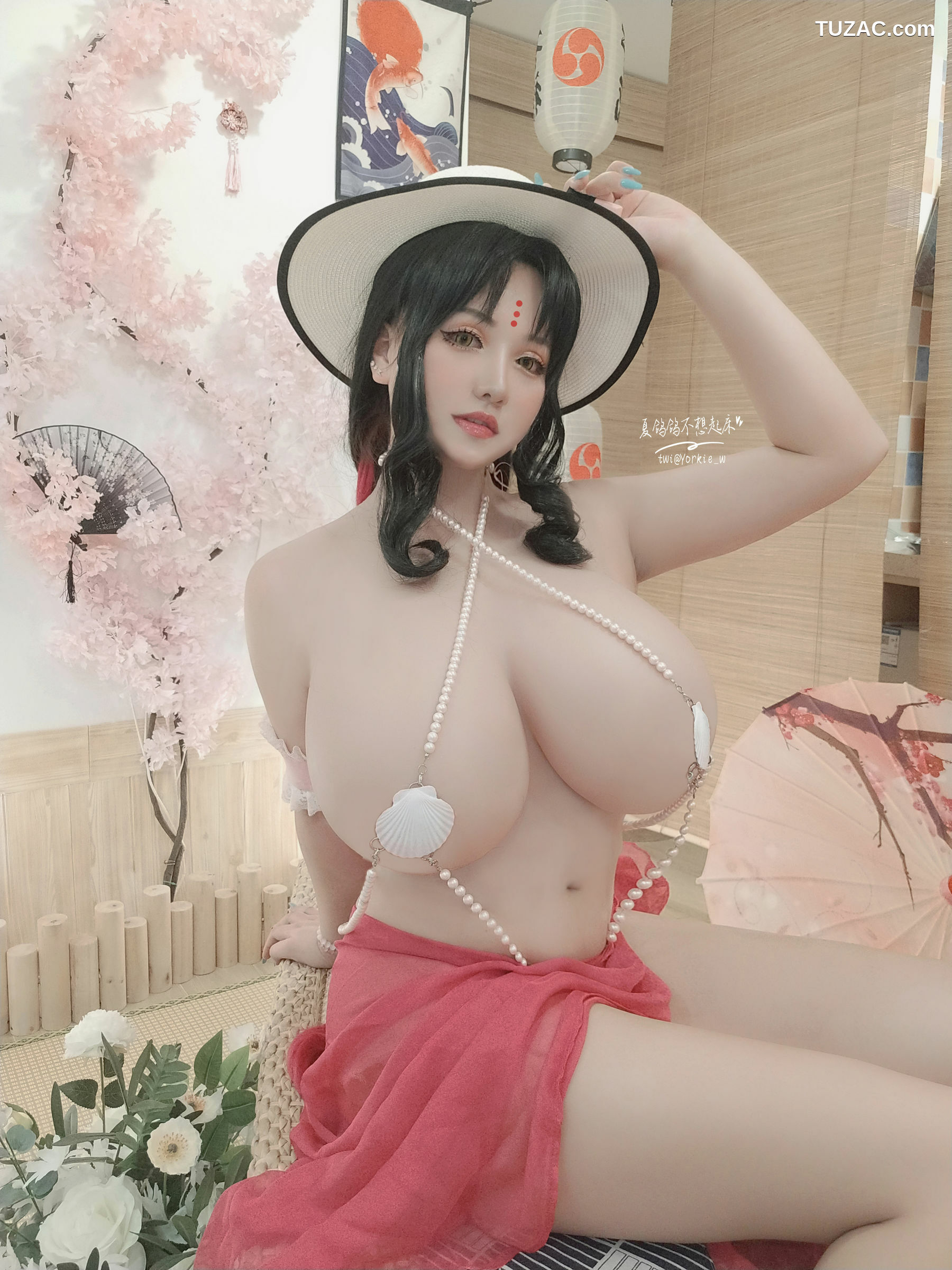 网络美女_ 夏鸽鸽不想起床 - 杀生院泳装[30P]