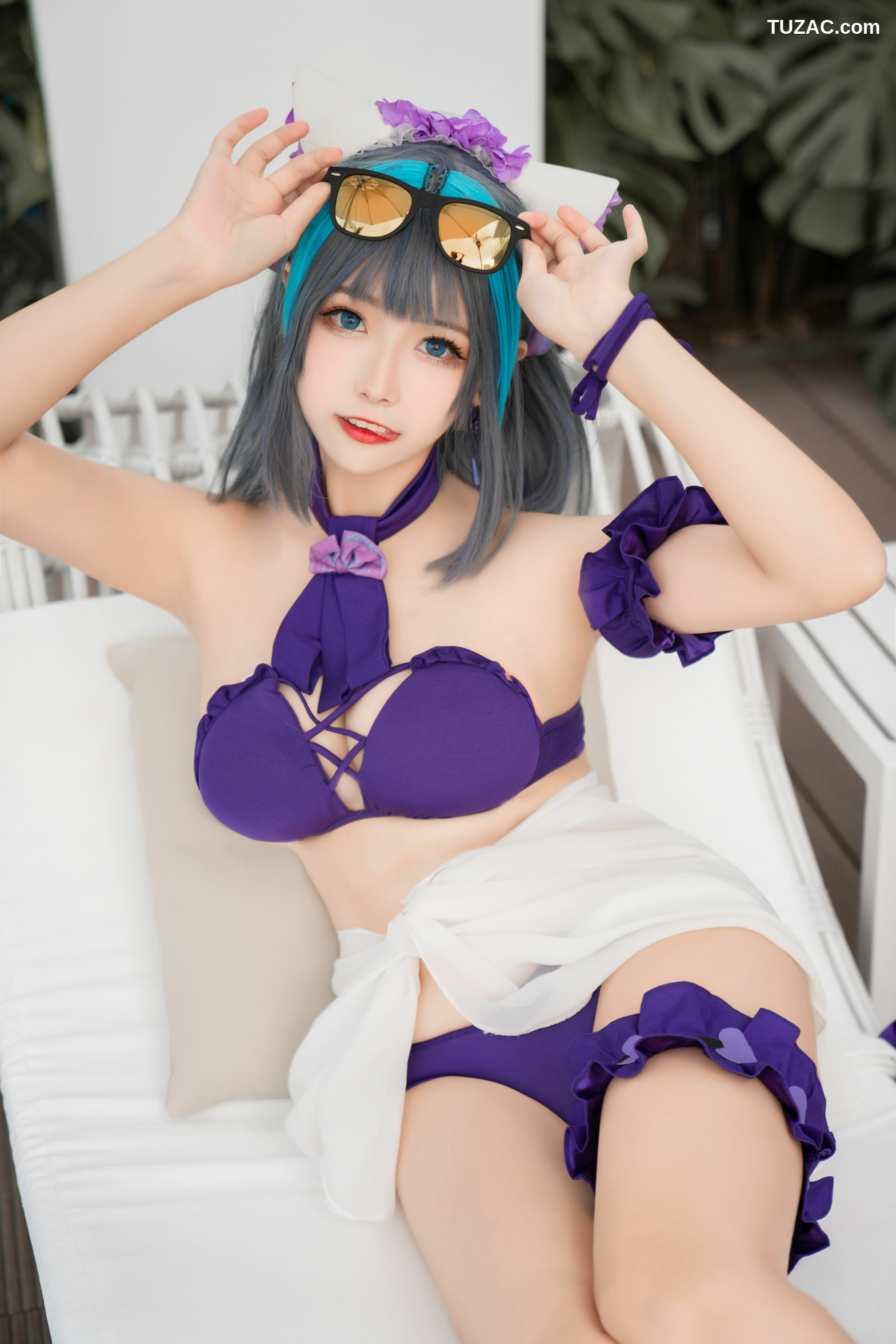 网络美女_ 微博妹子Momoko葵葵 - 柴郡水着[40P]