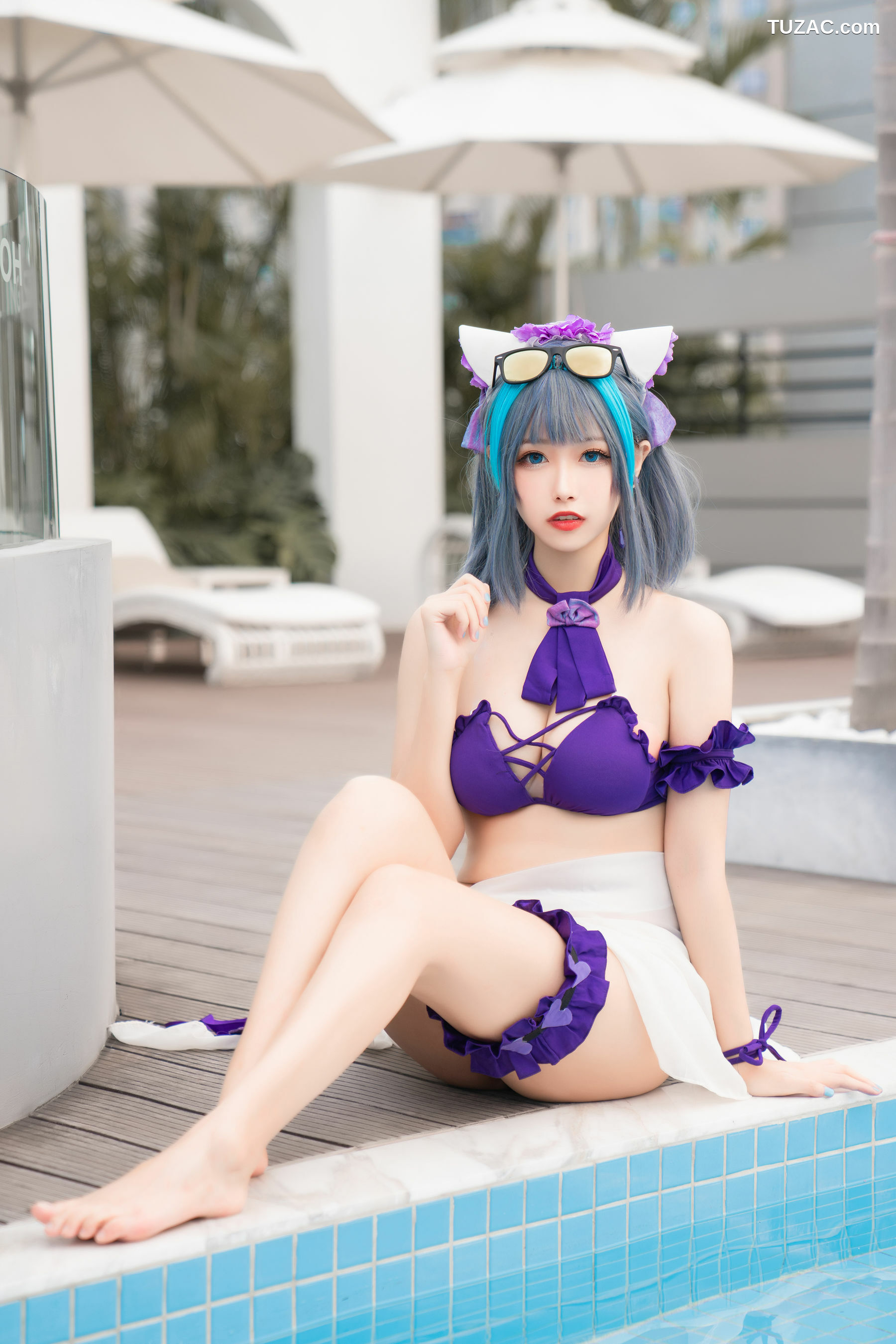 网络美女_ 微博妹子Momoko葵葵 - 柴郡水着[40P]