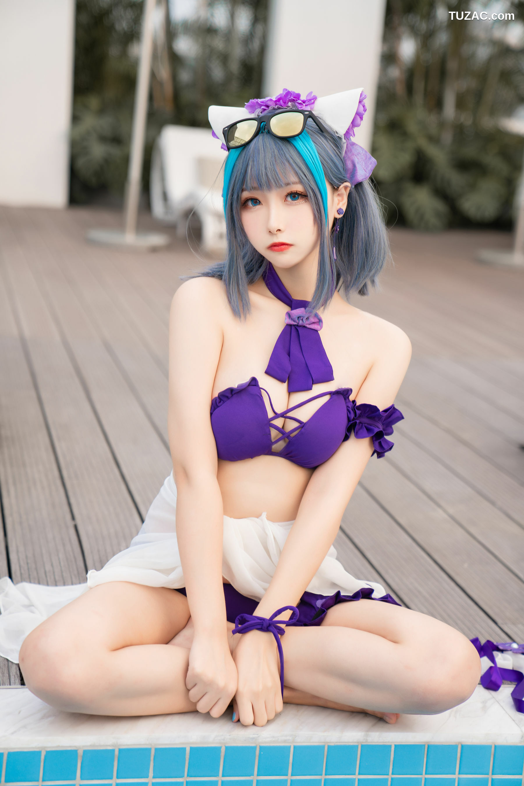 网络美女_ 微博妹子Momoko葵葵 - 柴郡水着[40P]