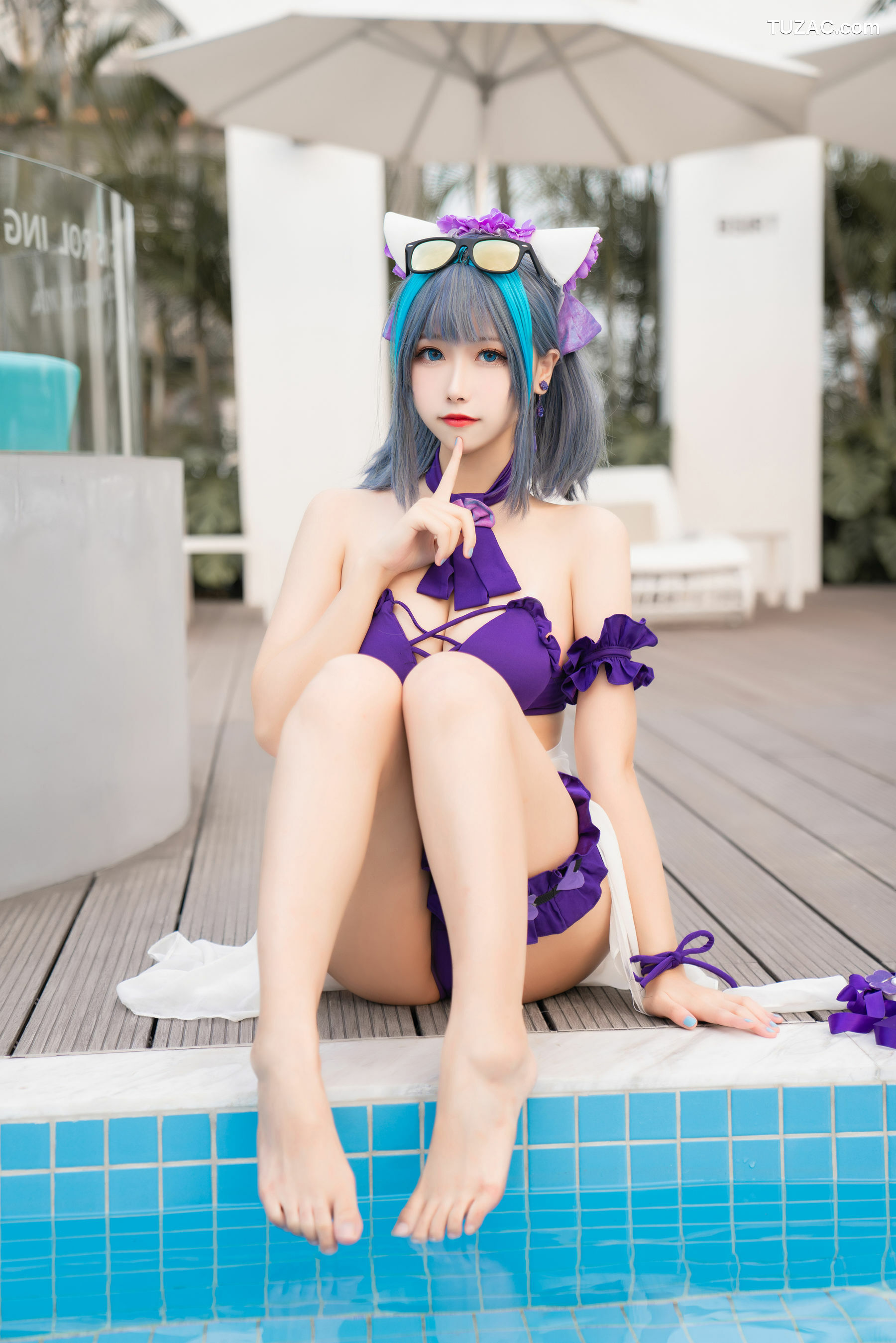 网络美女_ 微博妹子Momoko葵葵 - 柴郡水着[40P]