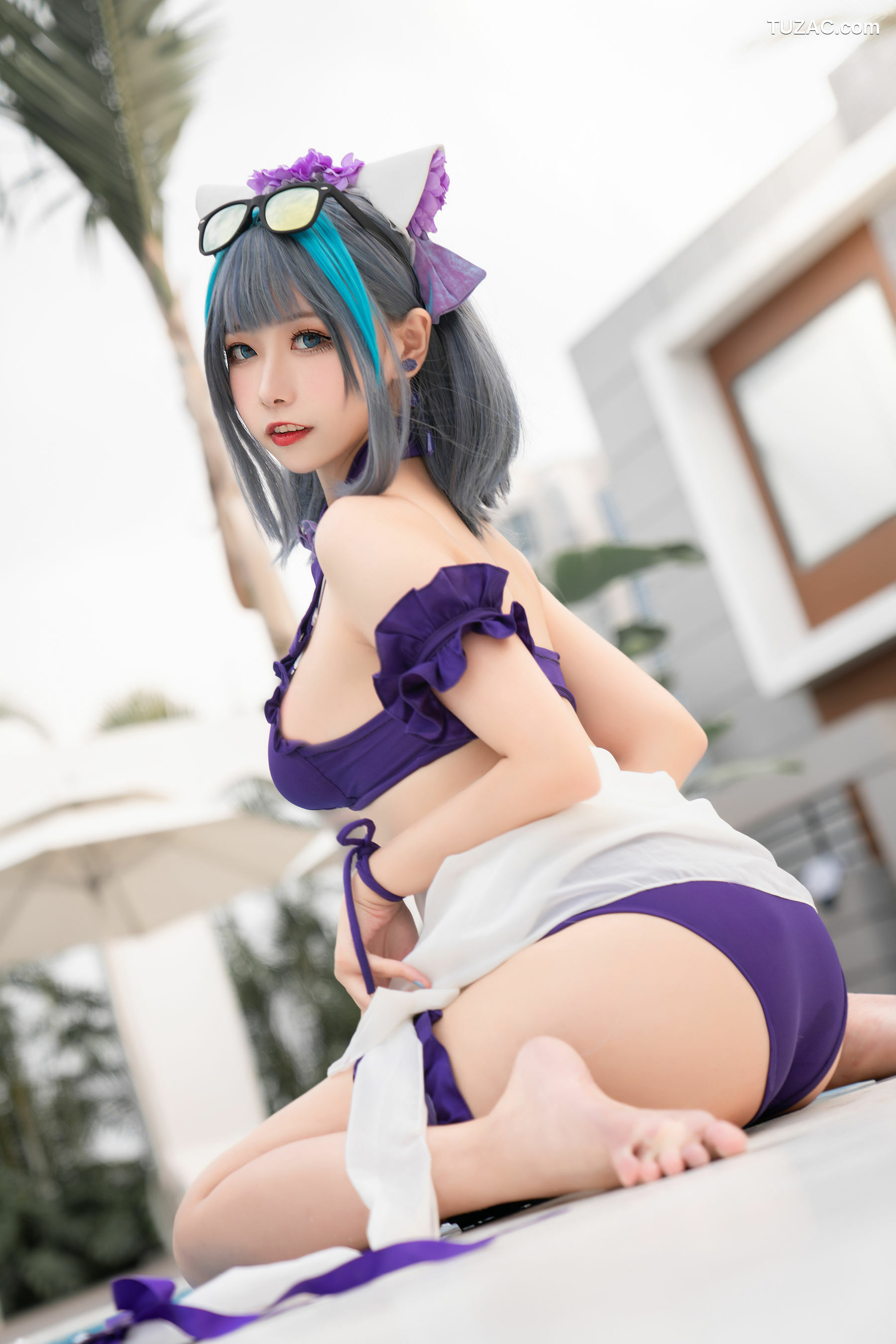 网络美女_ 微博妹子Momoko葵葵 - 柴郡水着[40P]