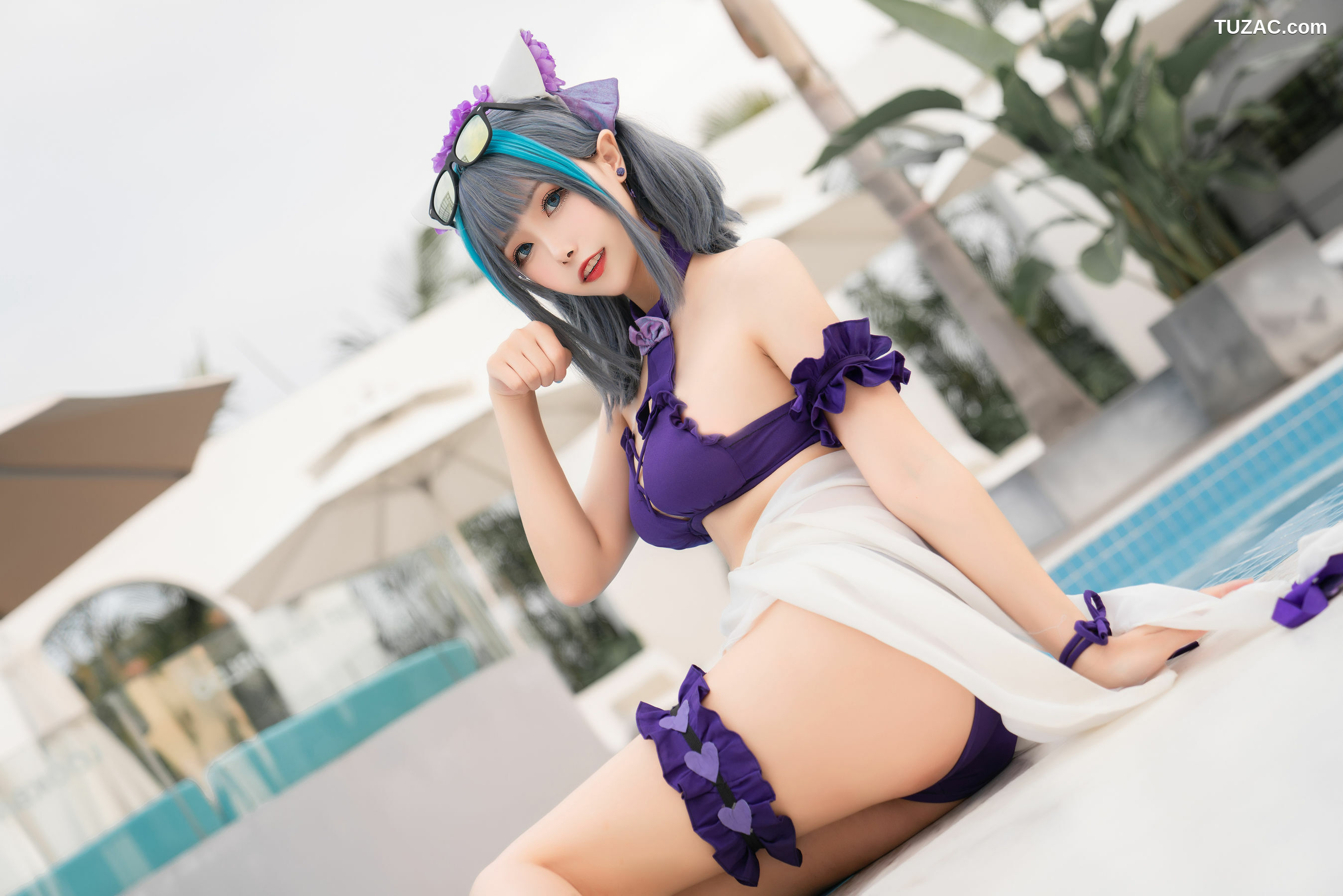 网络美女_ 微博妹子Momoko葵葵 - 柴郡水着[40P]