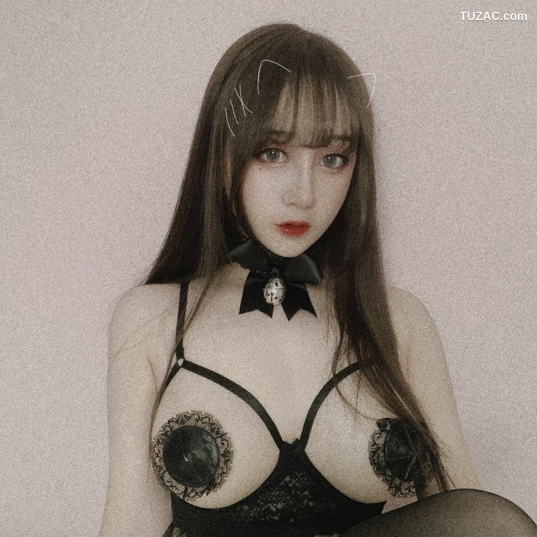 网络美女_ 斗鱼主播尤猫醒醒ovo - 黑色情趣[30P]