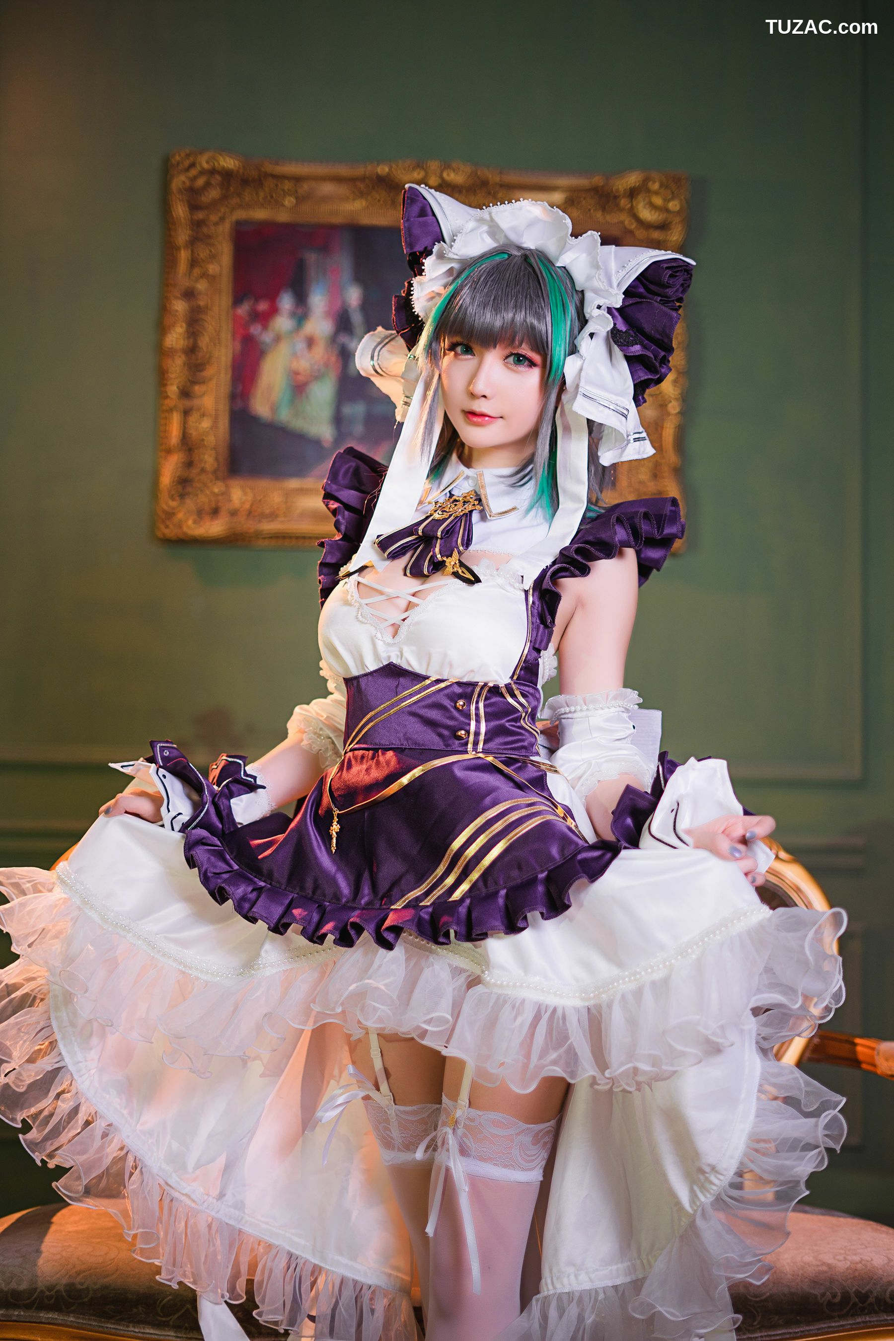 网络美女_ 星之迟迟 - R-Maid《柴郡》[15P]
