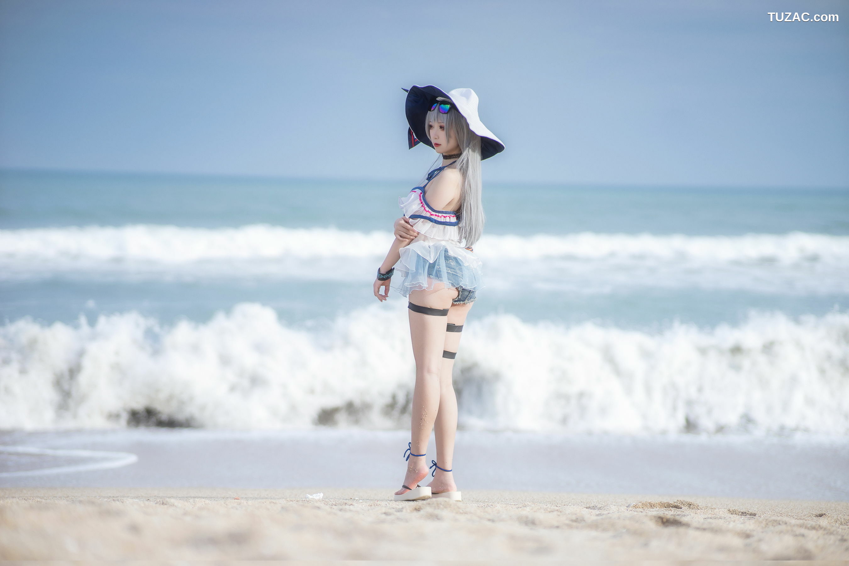 网络美女_ 樱落酱w - 斯卡蒂泳装[21P]