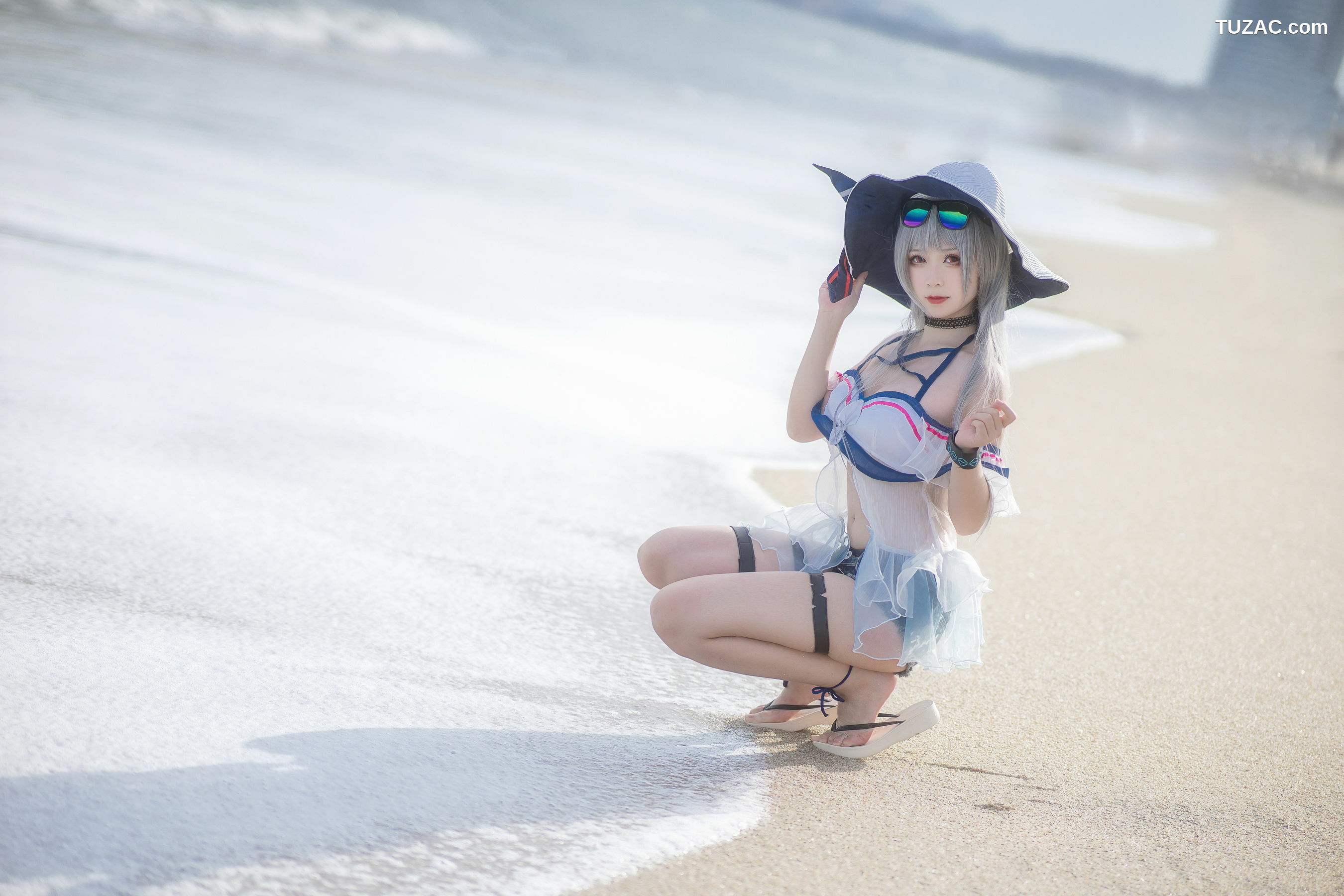 网络美女_ 樱落酱w - 斯卡蒂泳装[21P]