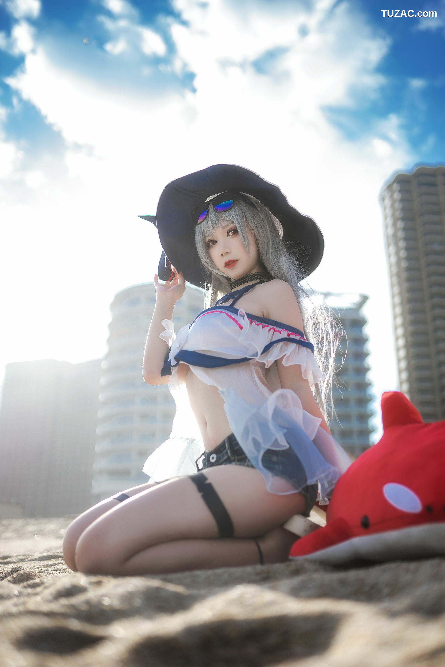 网络美女_ 樱落酱w - 斯卡蒂泳装[21P]