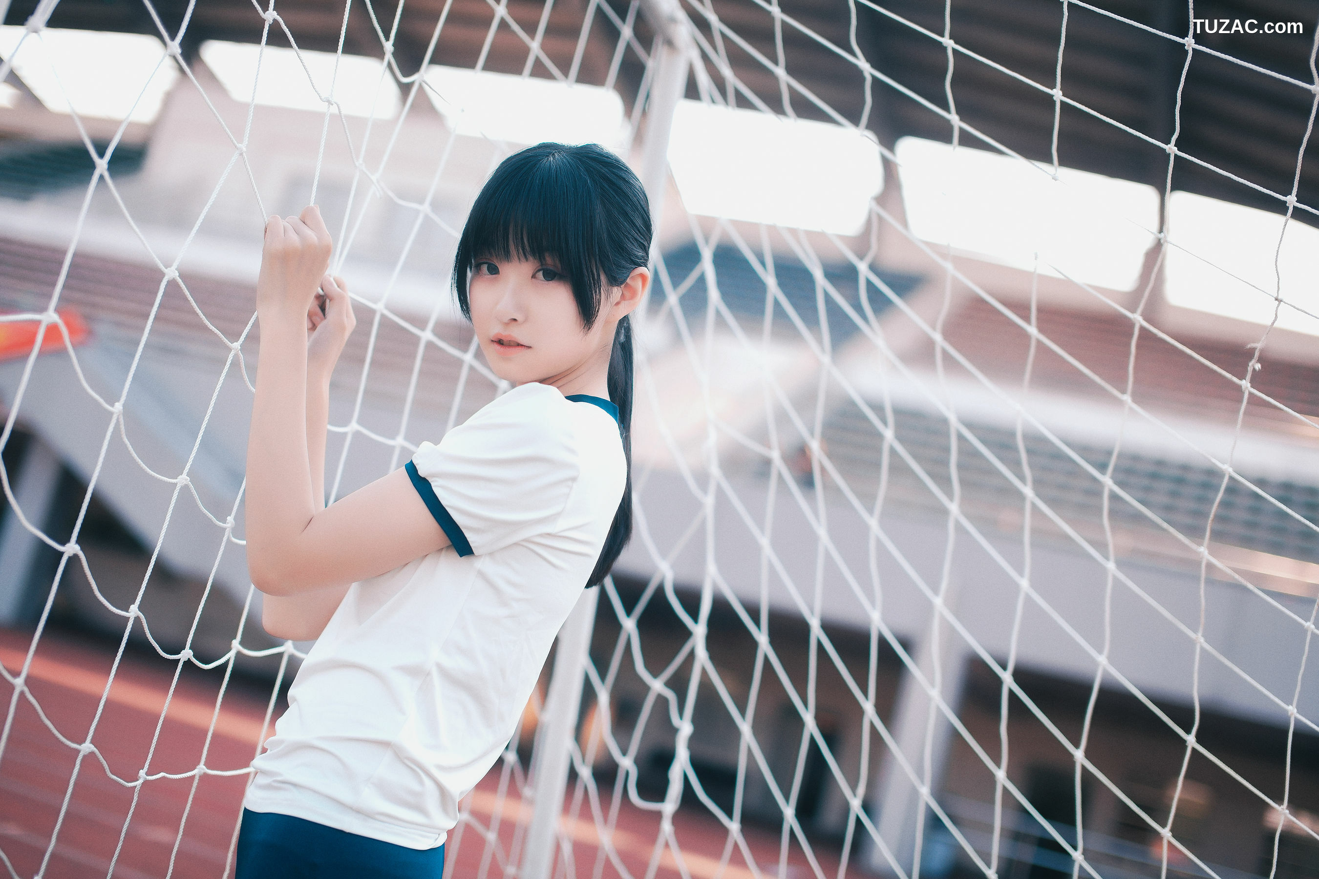 网络美女_ 沧霁桔梗 - 黑丝体操服[53P]
