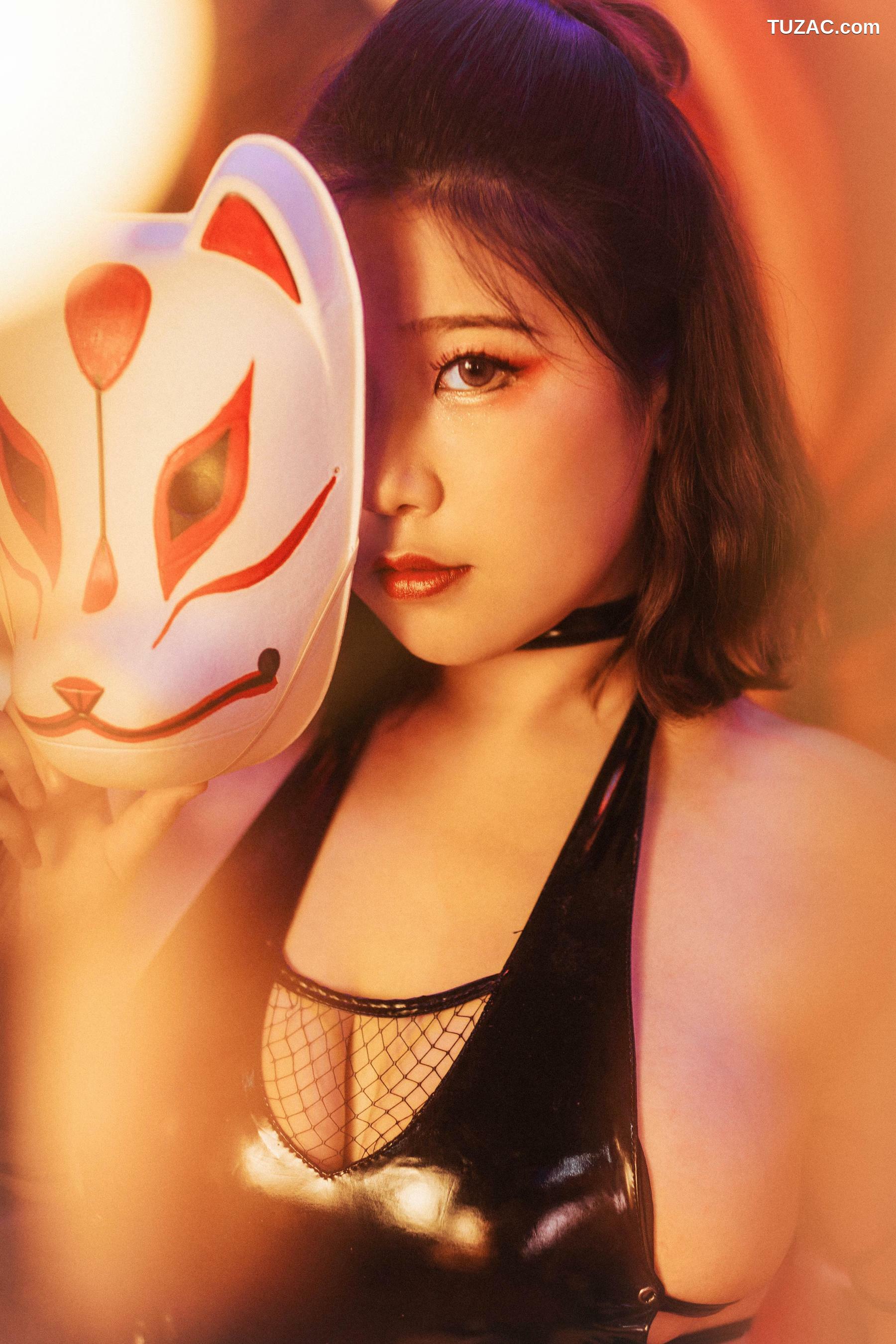 网络美女_ 穆零Mu0 - 黑胶[19P]