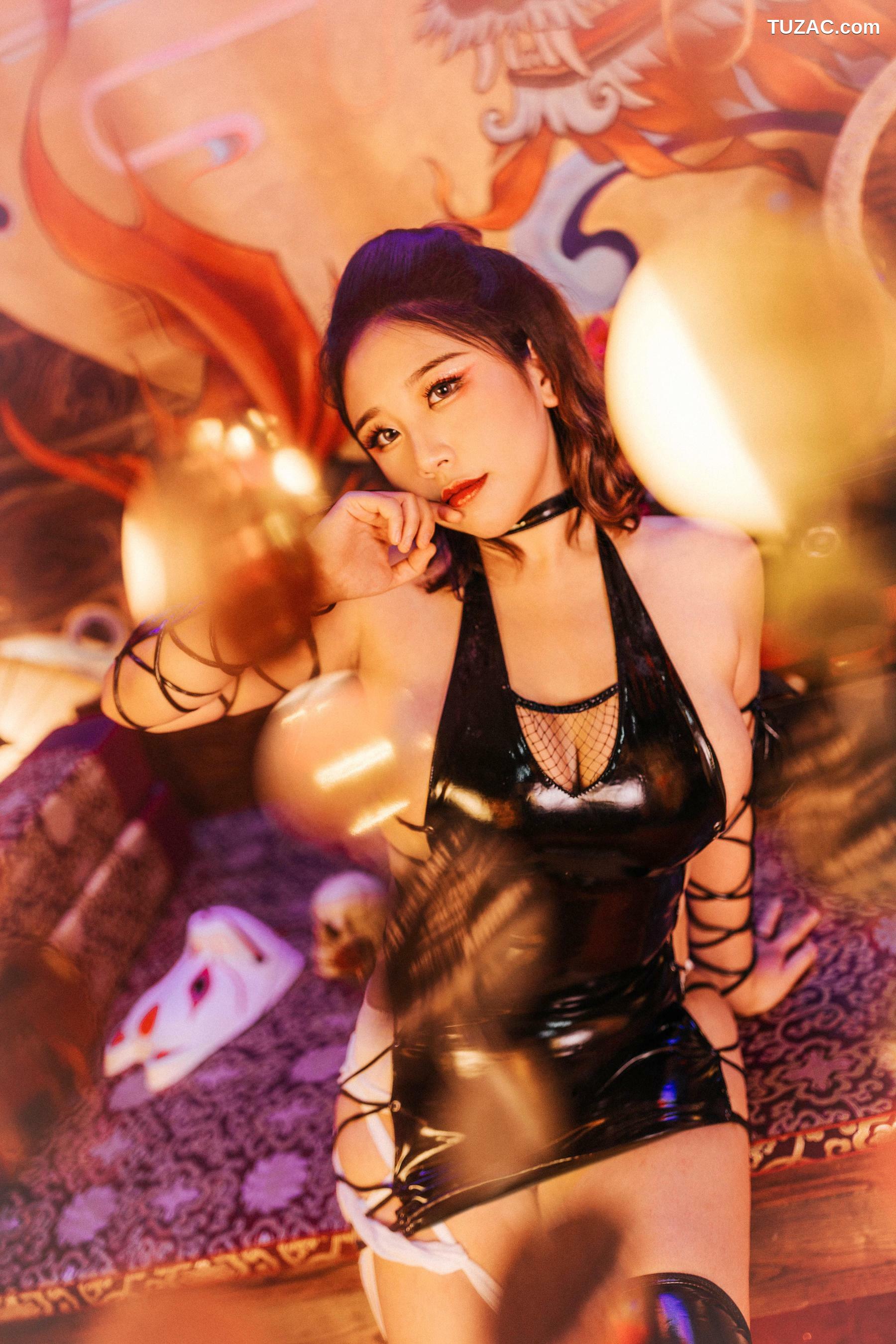 网络美女_ 穆零Mu0 - 黑胶[19P]