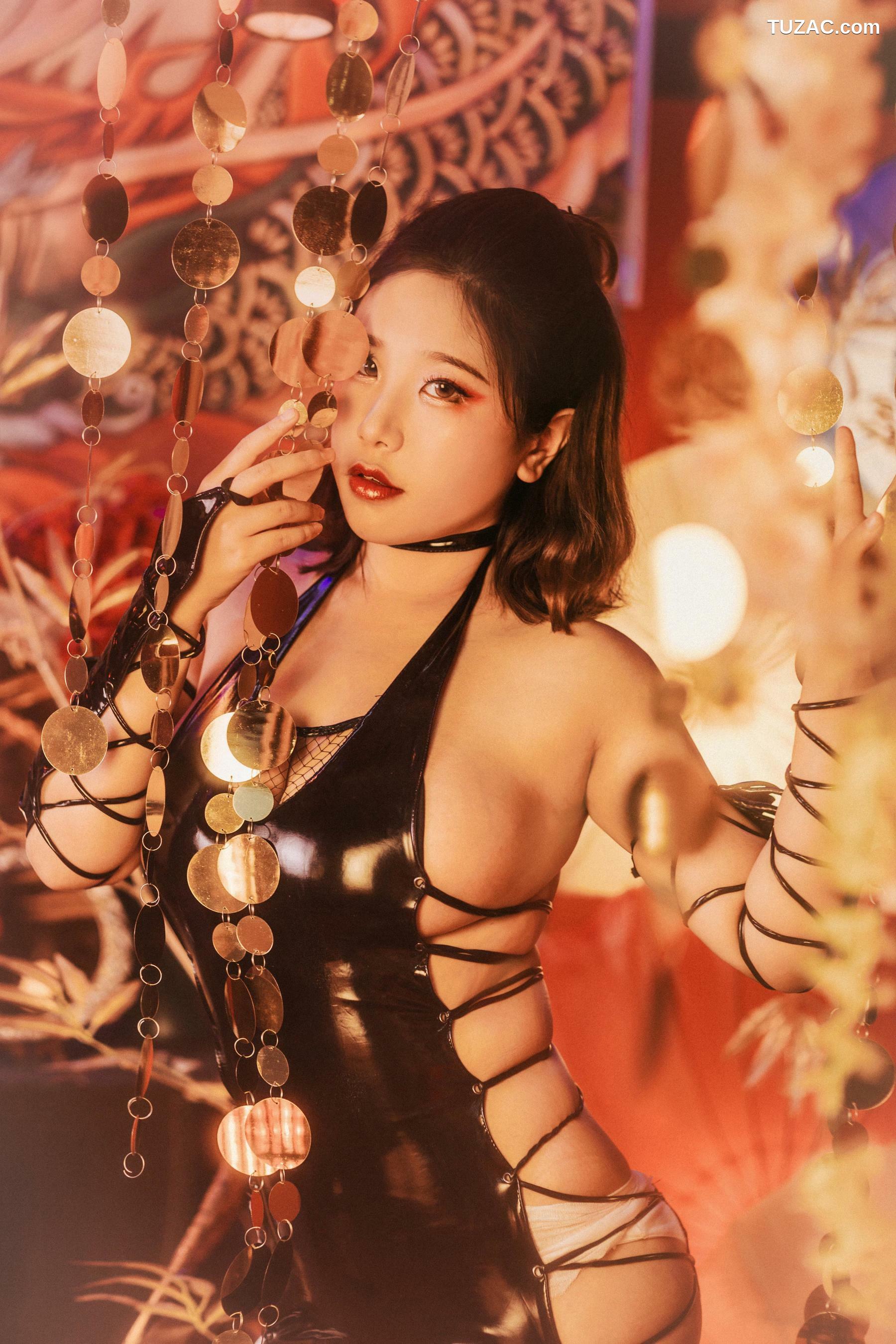 网络美女_ 穆零Mu0 - 黑胶[19P]