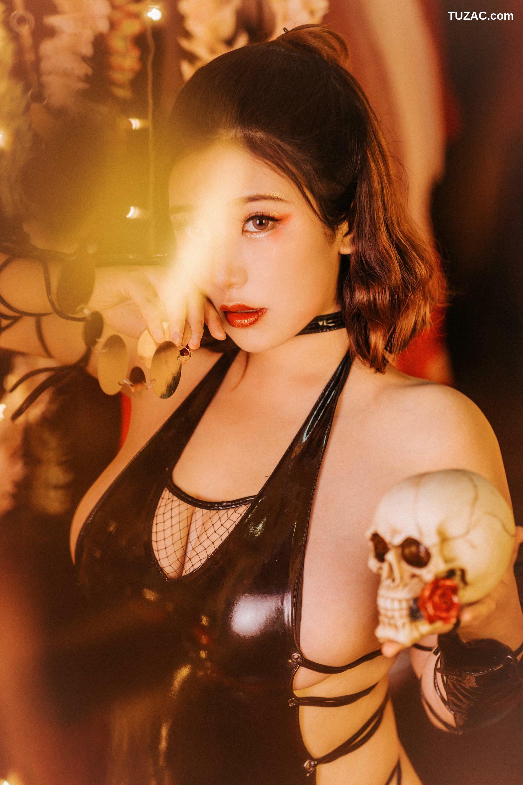 网络美女_ 穆零Mu0 - 黑胶[19P]