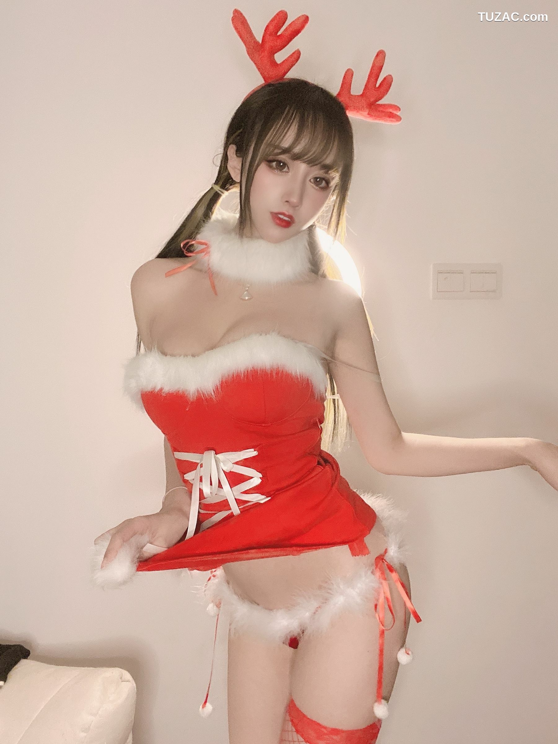 网络美女_ 米线线sama - 圣诞特辑 写真套图[39P]