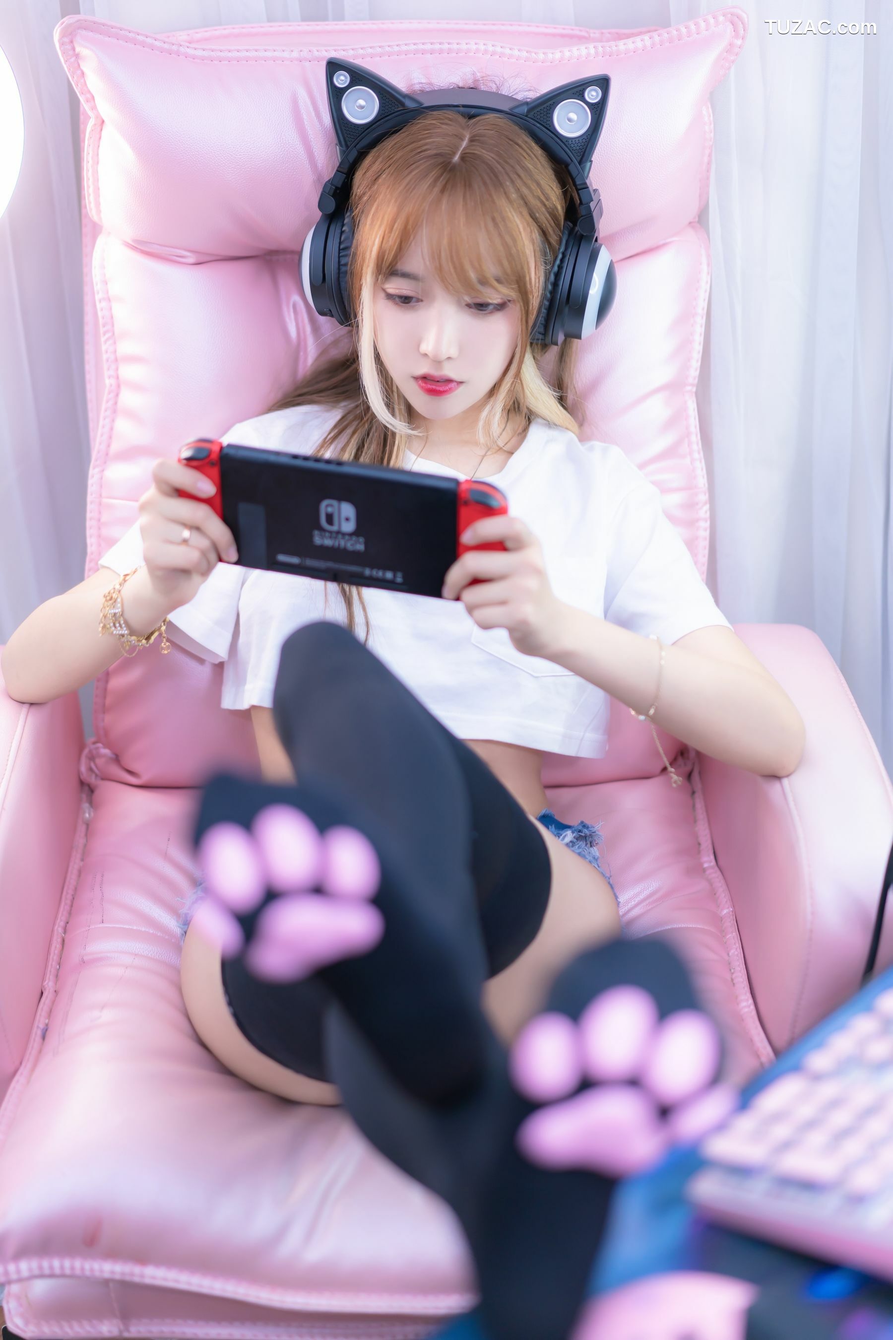 网络美女_ 米线线sama - 电竞猫咪 写真套图[74P]