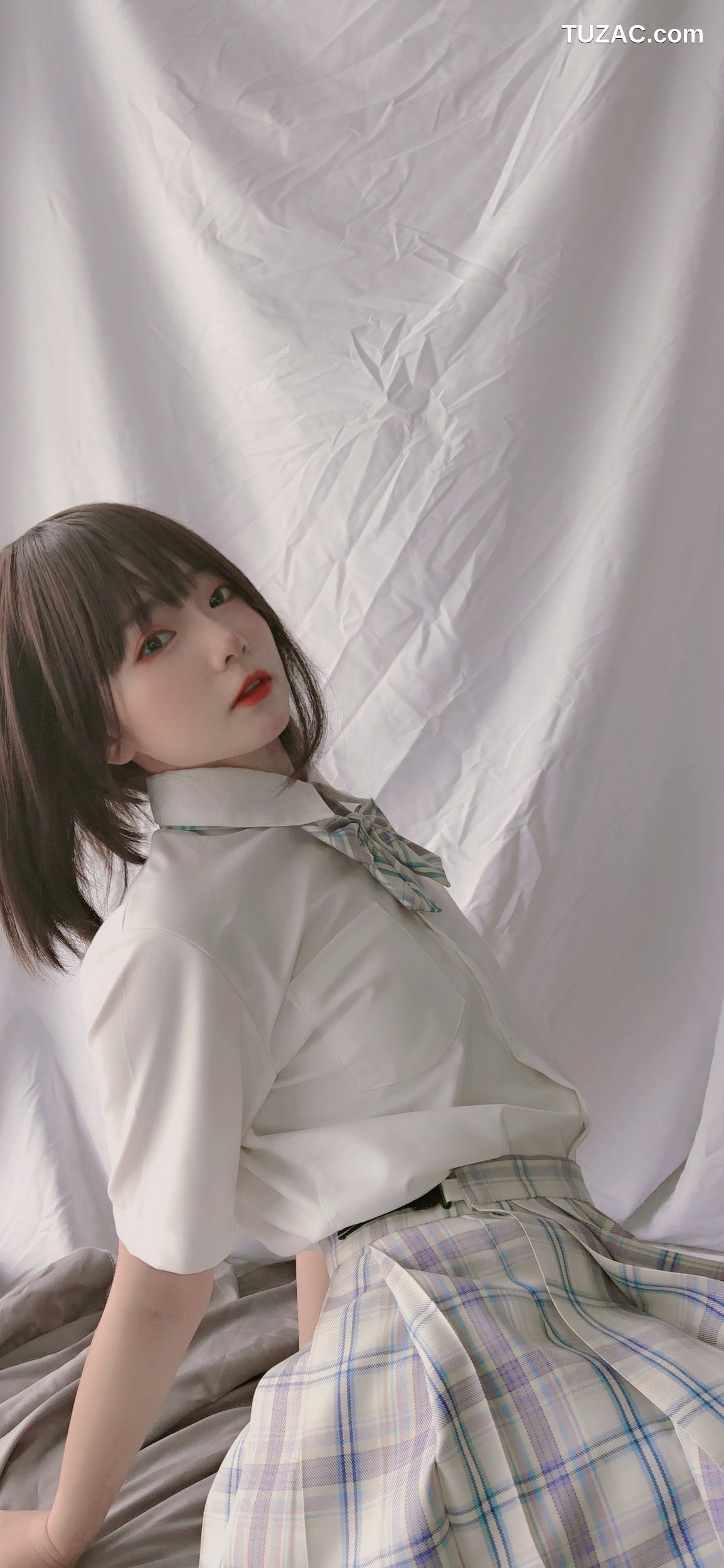 网络美女_ 萌妹是青水 - 学妹jk[33P]