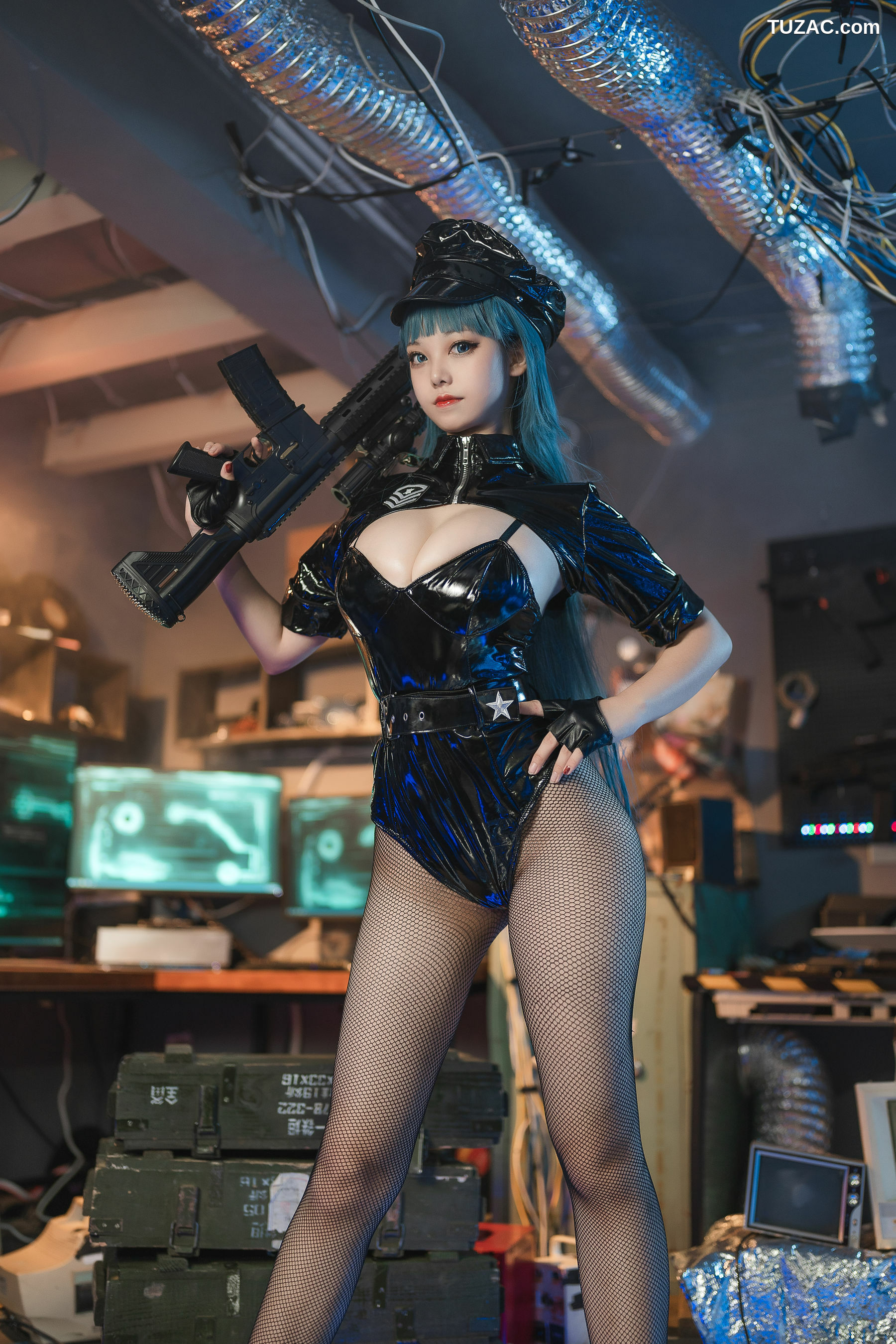 网络美女_ 萌系小姐姐蜜汁猫裘 - 女警2[51P]