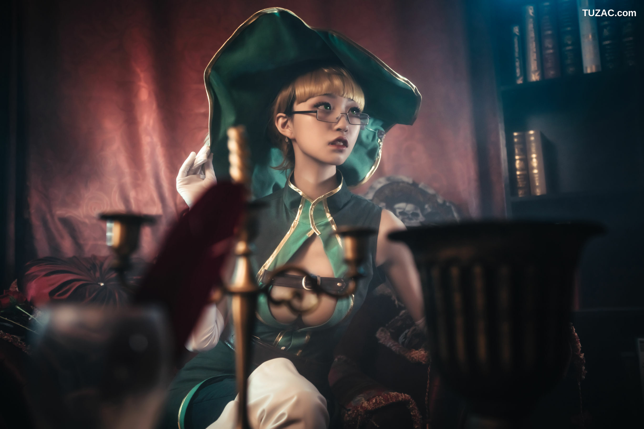 网络美女_COS萌妹沧霁桔梗 - 赫本