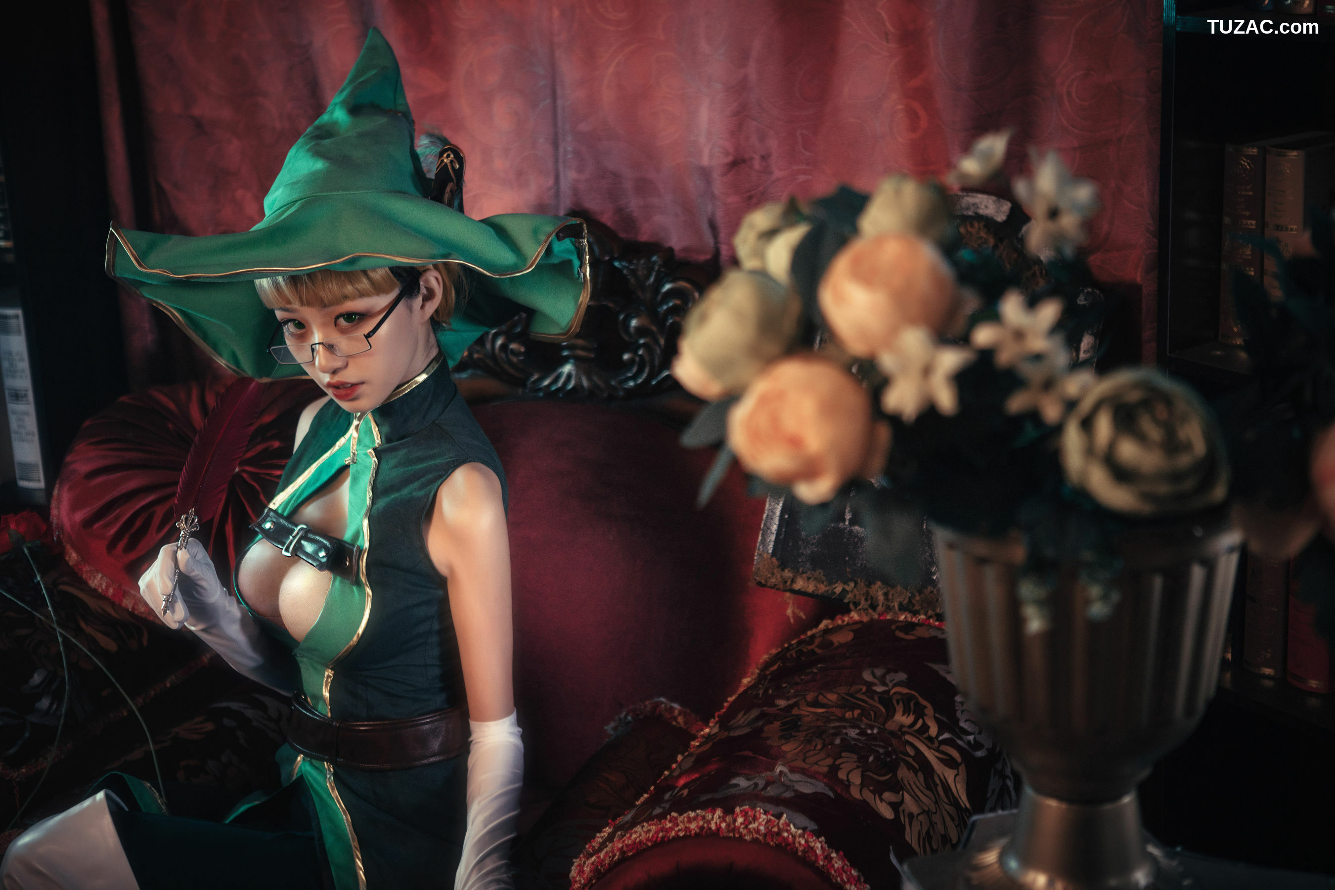 网络美女_COS萌妹沧霁桔梗 - 赫本