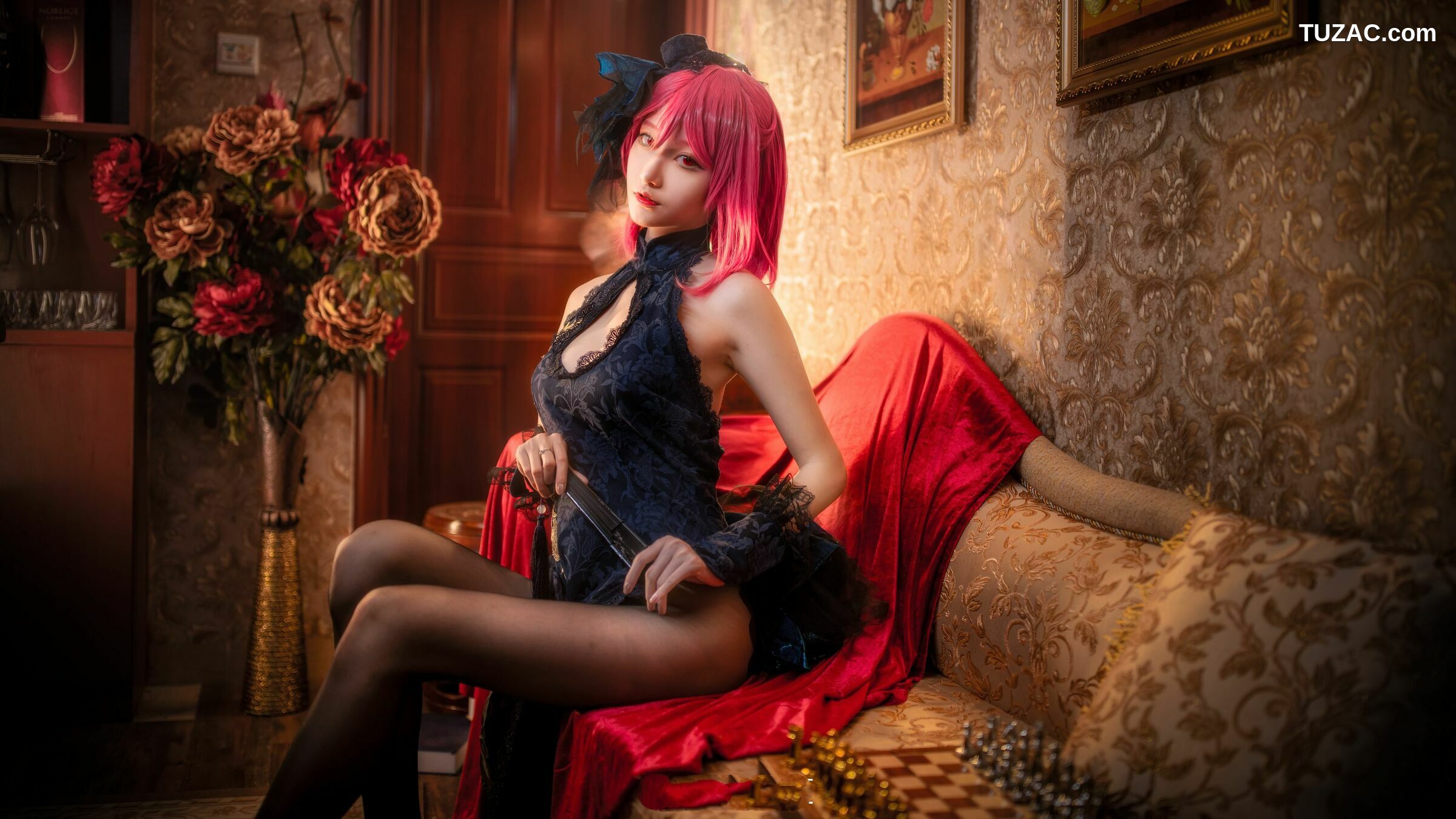 网络美女_COS萌妹沧霁桔梗 - 黑太子