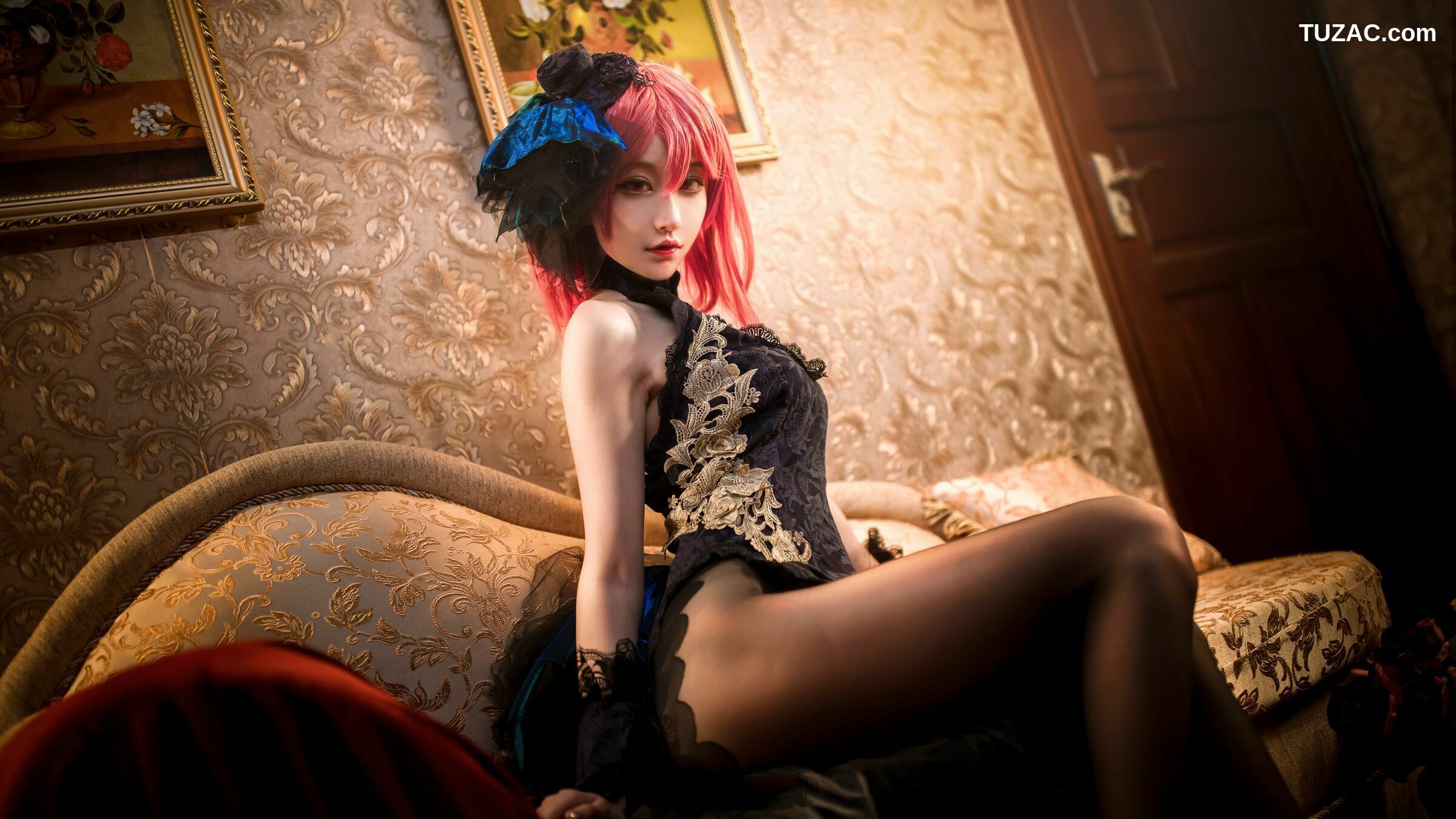 网络美女_COS萌妹沧霁桔梗 - 黑太子