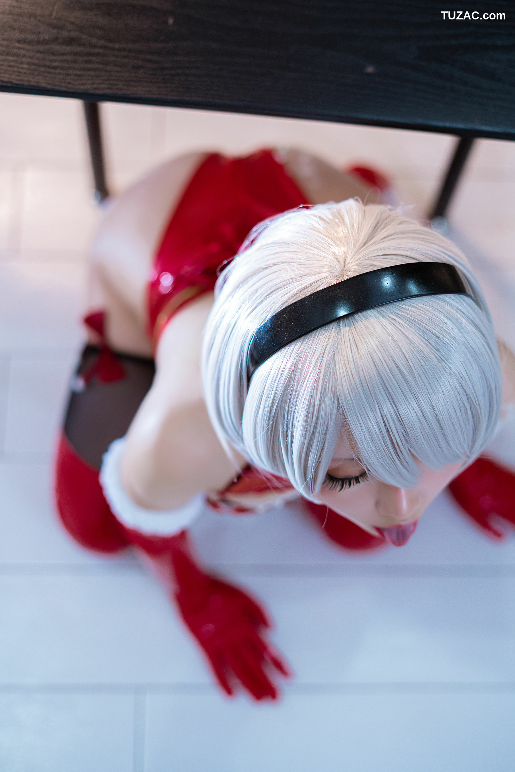 网络美女_Coser小姐姐星之迟迟 - 圣诞2B 写真套图