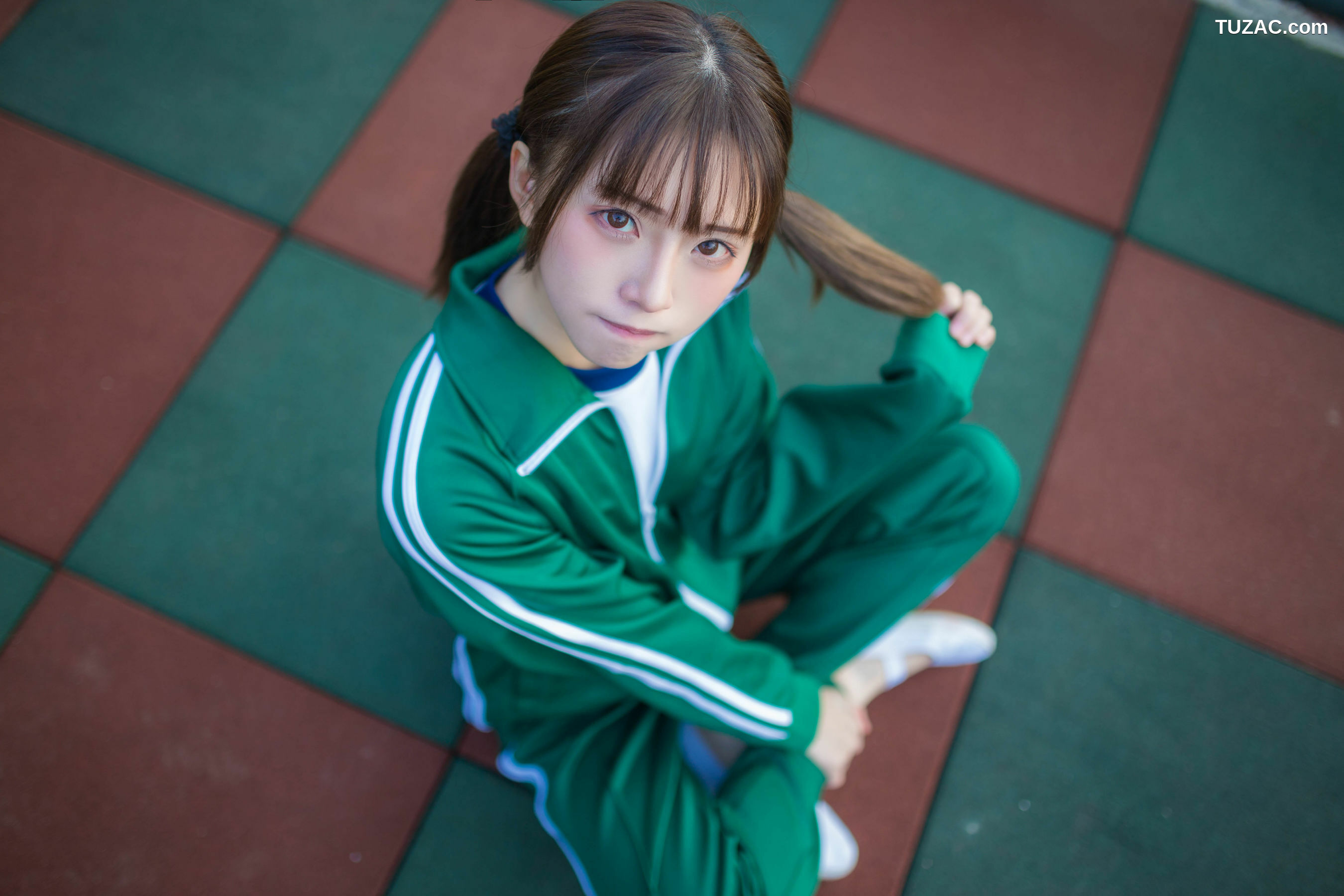 网络美女_Kitaro_绮太郎 《绿色运动服女孩》 写真集