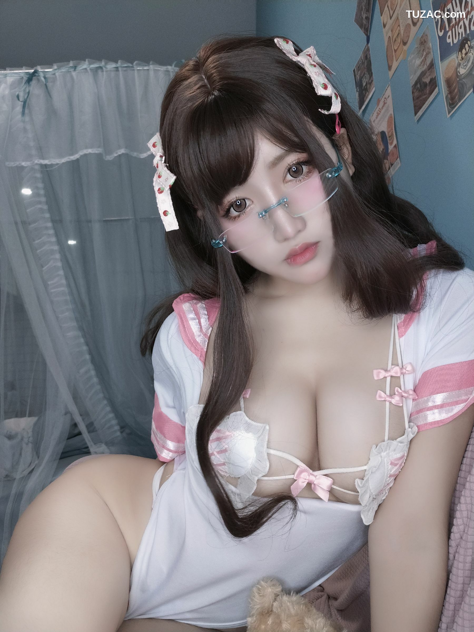 网络美女_一笑芳香沁 - 睡前小甜点 写真套图