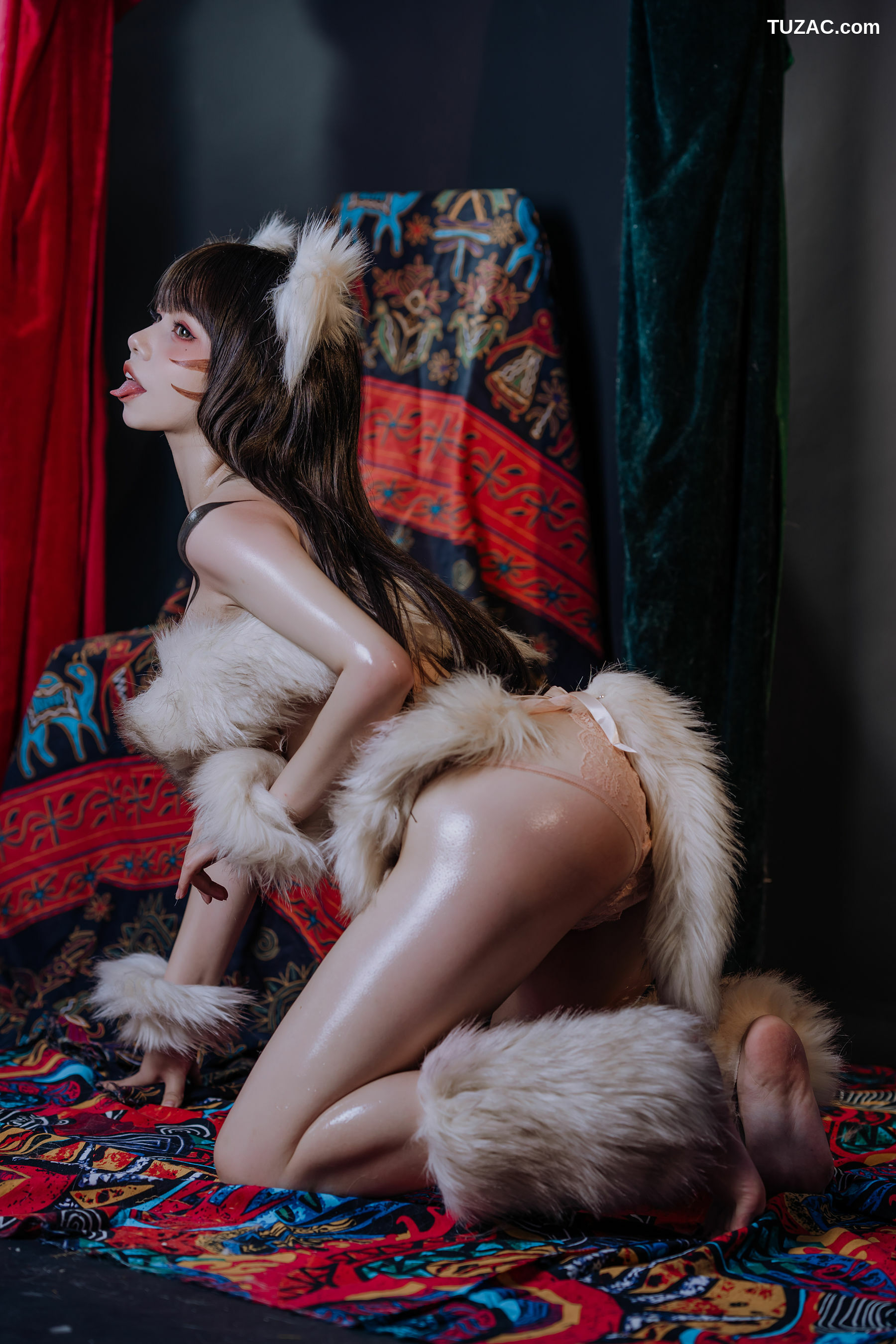 网络美女_七月喵子 - 熊孩子 写真套图
