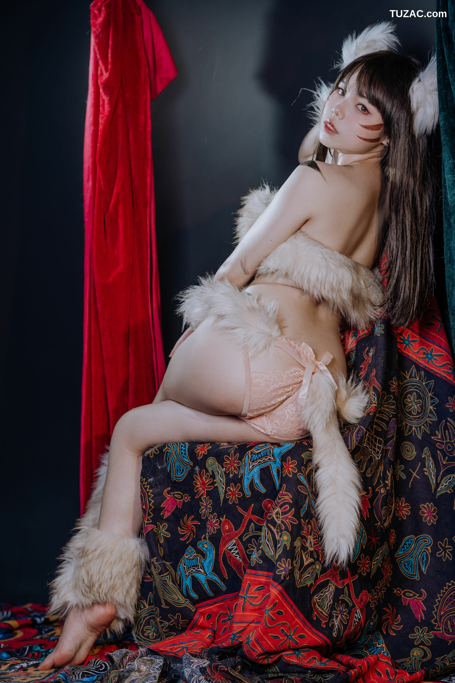 网络美女_七月喵子 - 熊孩子 写真套图