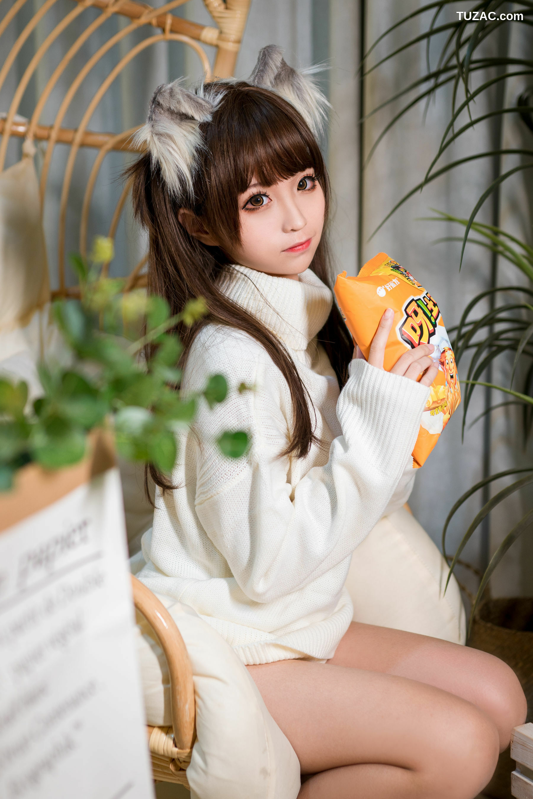 网络美女_动漫博主蠢沫沫 《白毛衣》 写真集