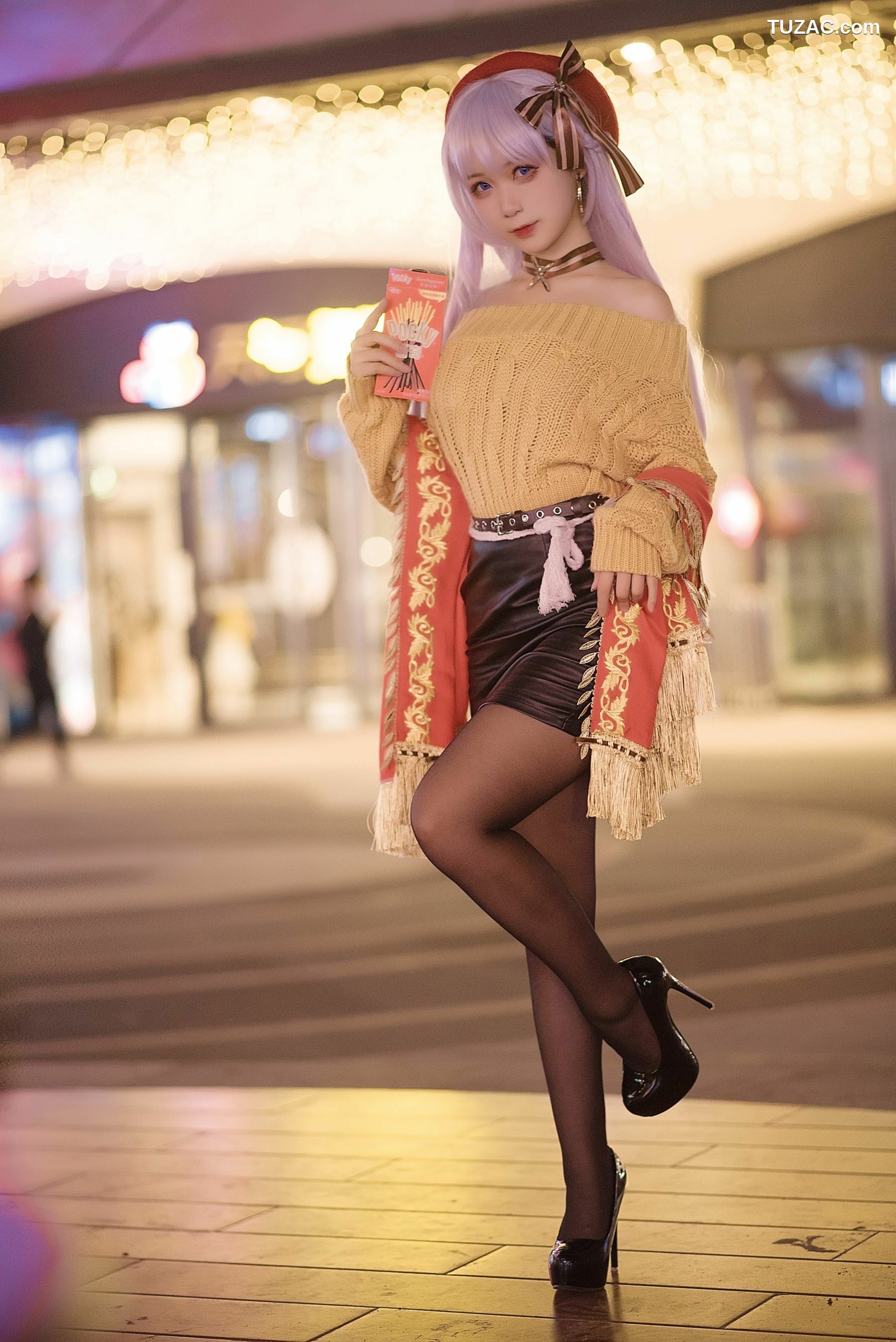 网络美女_樱落酱w 《贝法pocky》 写真集