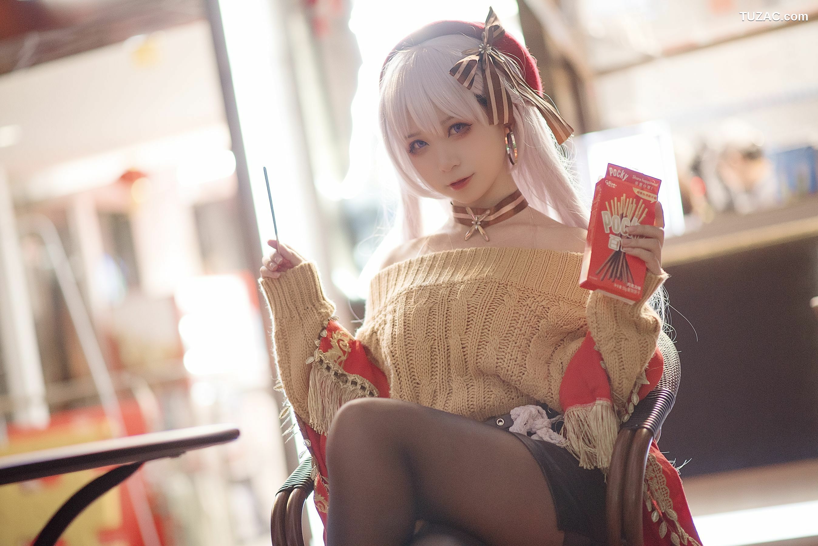 网络美女_樱落酱w 《贝法pocky》 写真集
