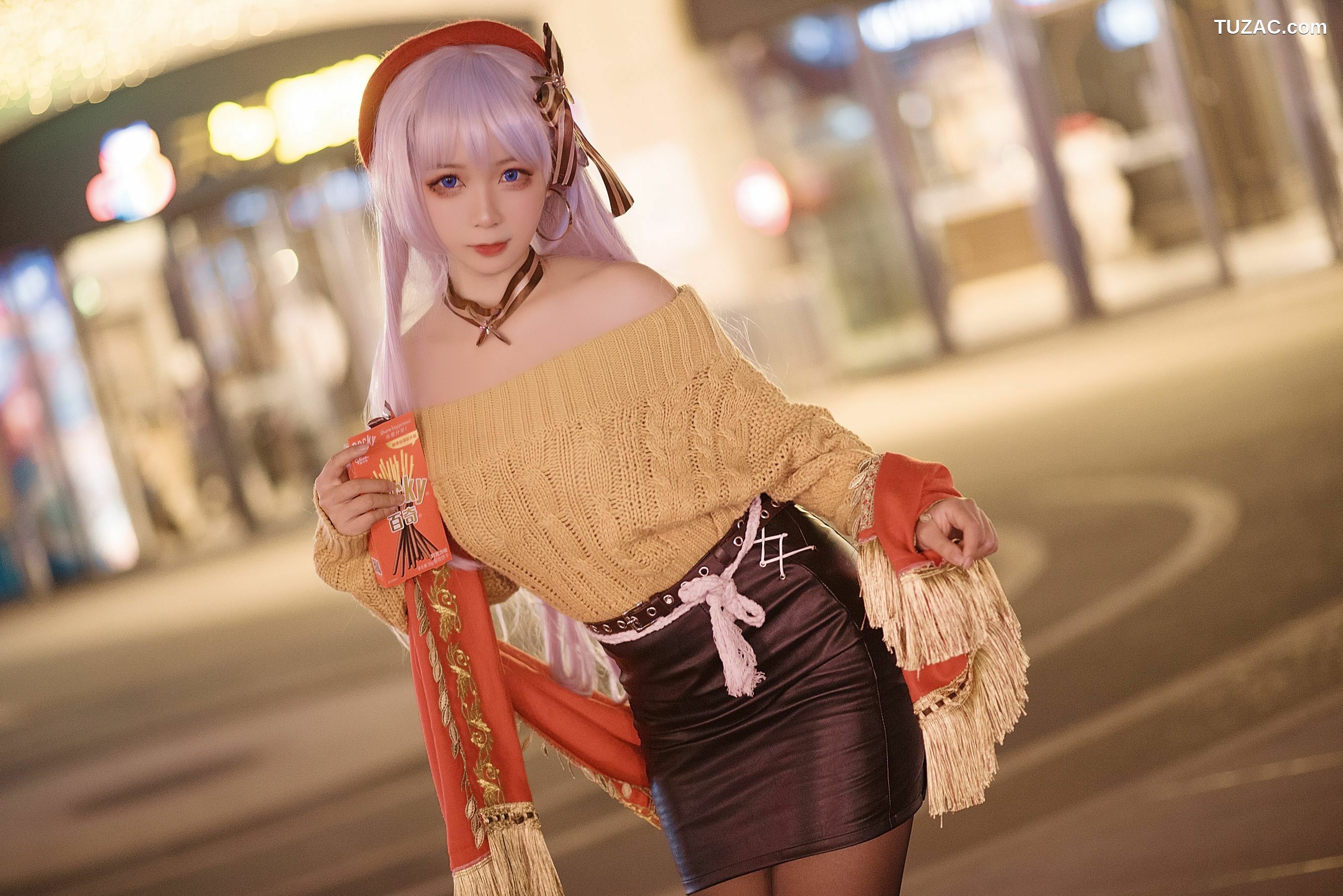 网络美女_樱落酱w 《贝法pocky》 写真集