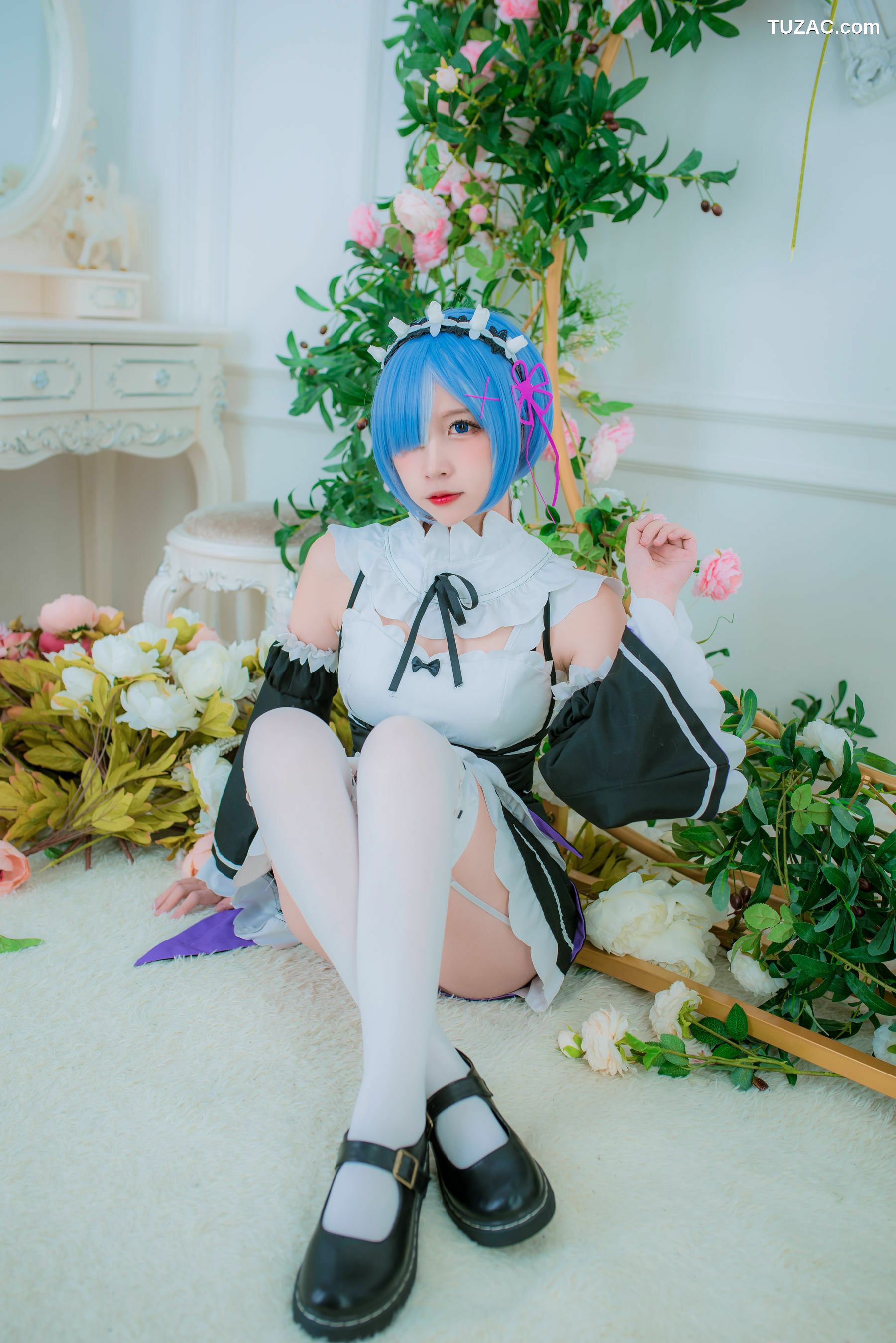 网络美女_网红Coser二佐Nisa 《蕾姆女仆》 写真集