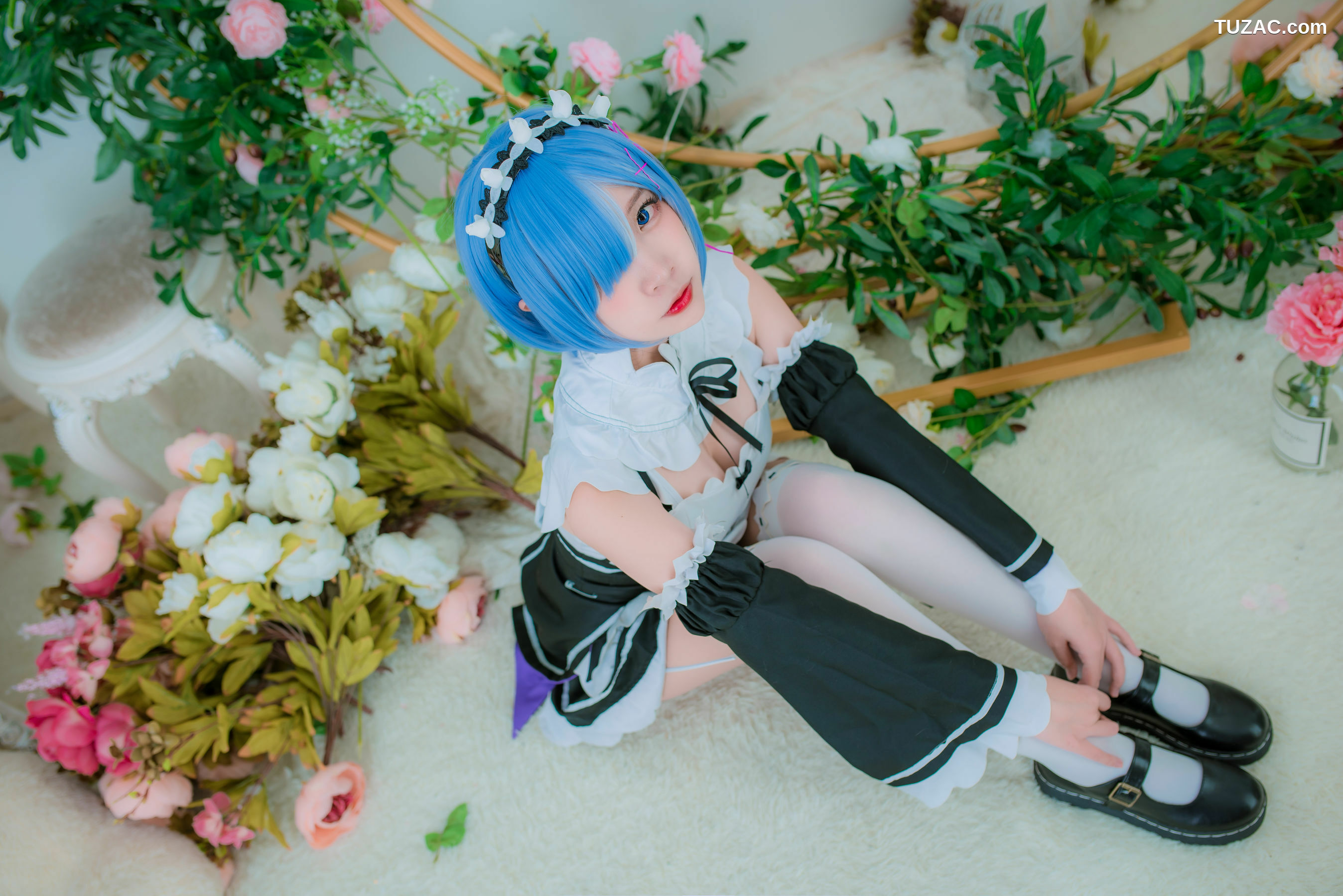 网络美女_网红Coser二佐Nisa 《蕾姆女仆》 写真集