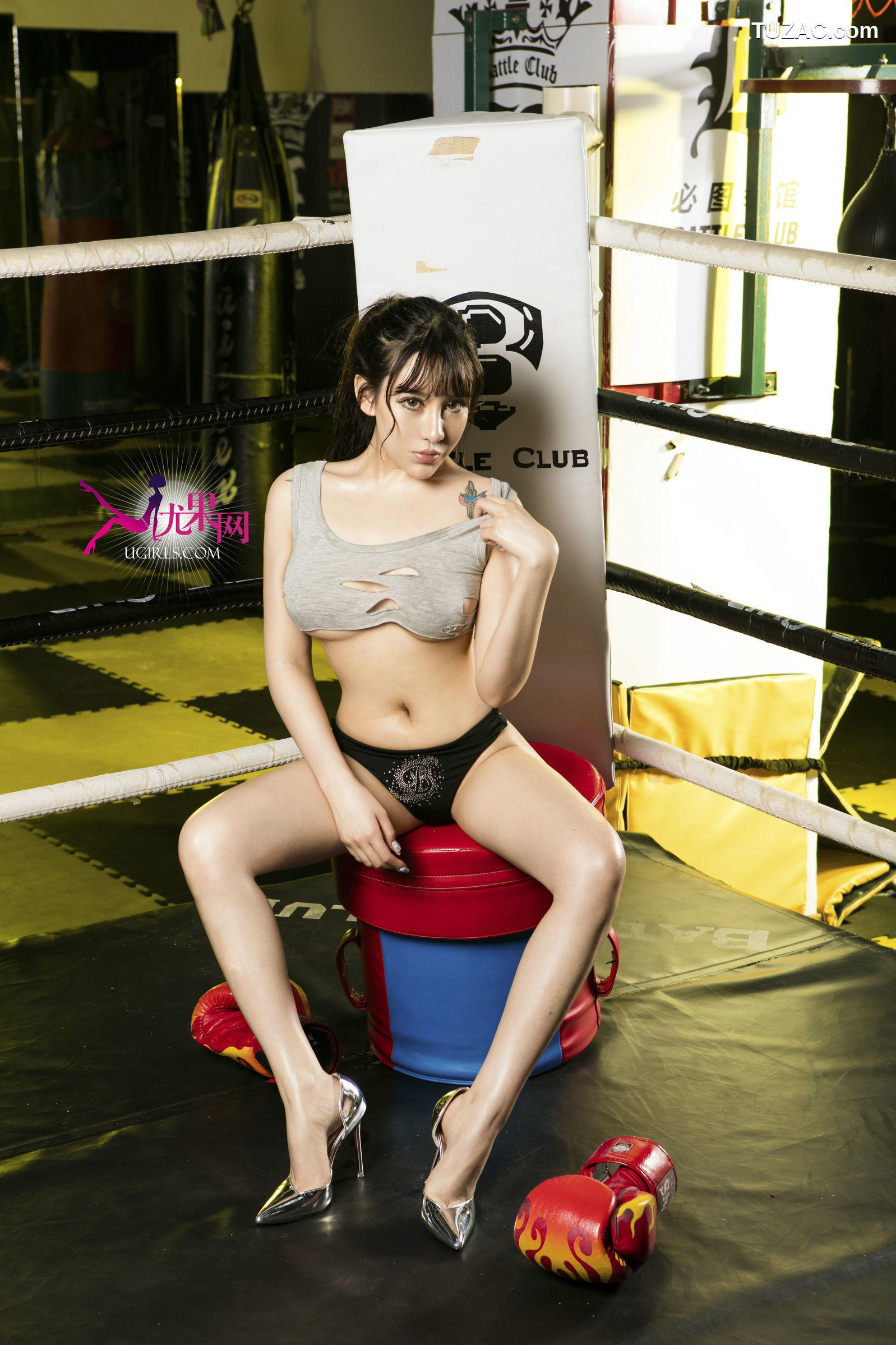 UGirls尤果网-U168-杨佩-《拳击女郎》-2016.04.08