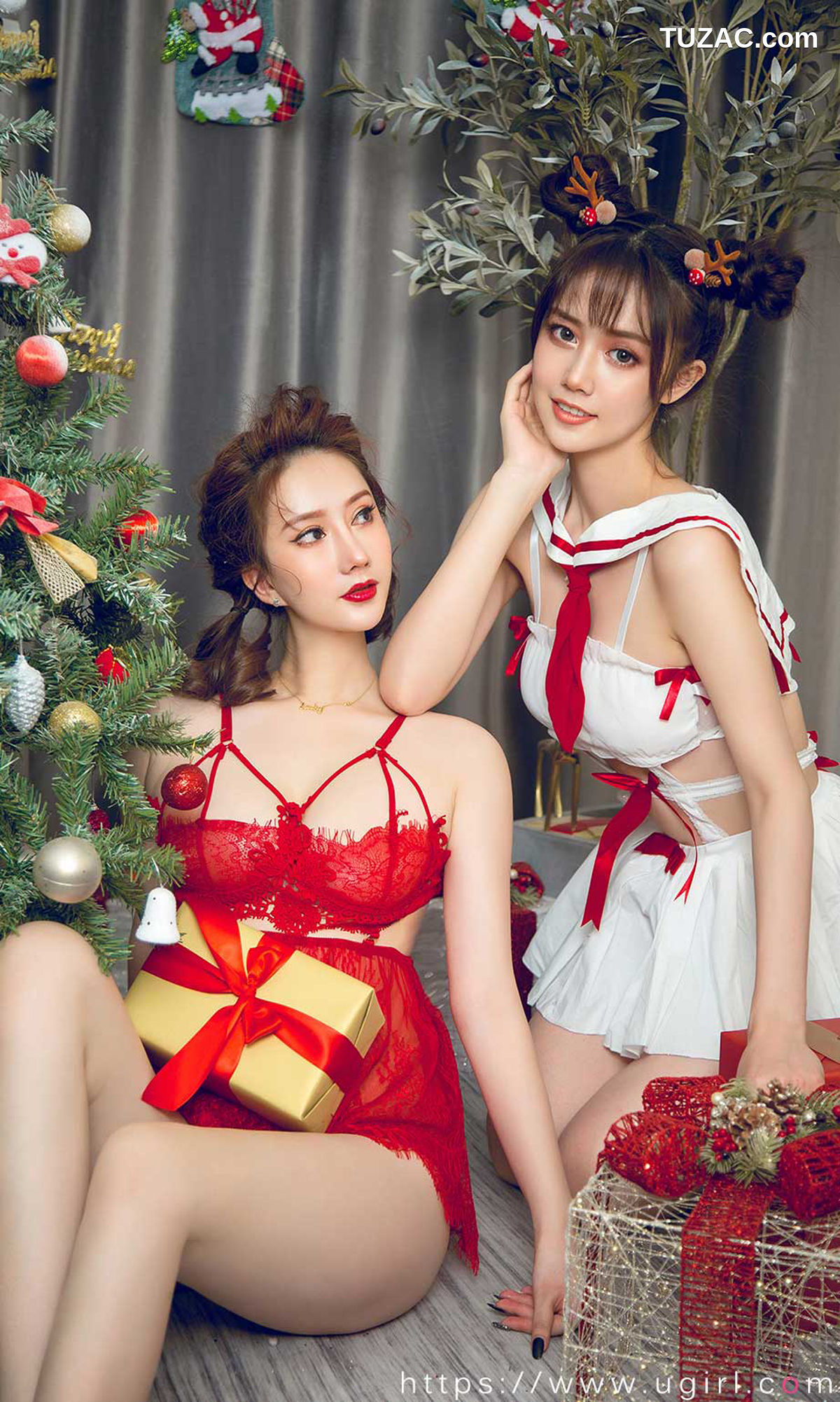 UGirlsApp尤果圈爱尤物-1680-苏小曼-唐小糖-《圣诞姐妹来狂欢》
