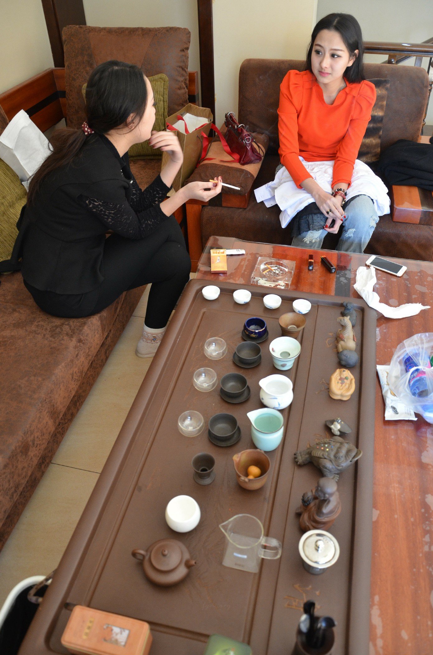 国模于子涵 amp;闺蜜彤彤人体私拍套图 - 未分类人体摄影