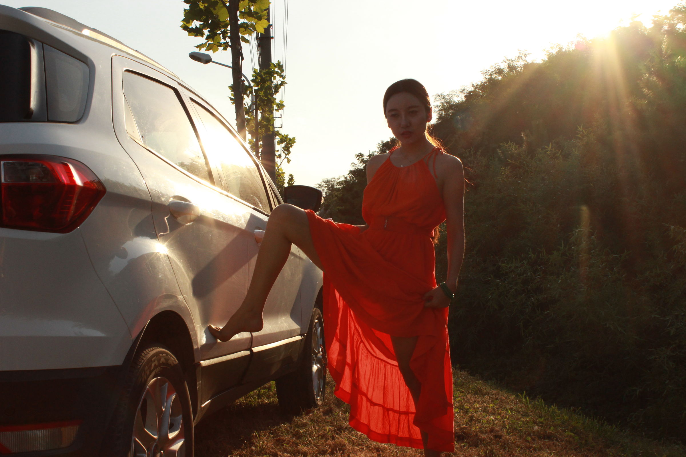 国模李梓熙野外大尺度私拍套图 - 未分类人体摄影