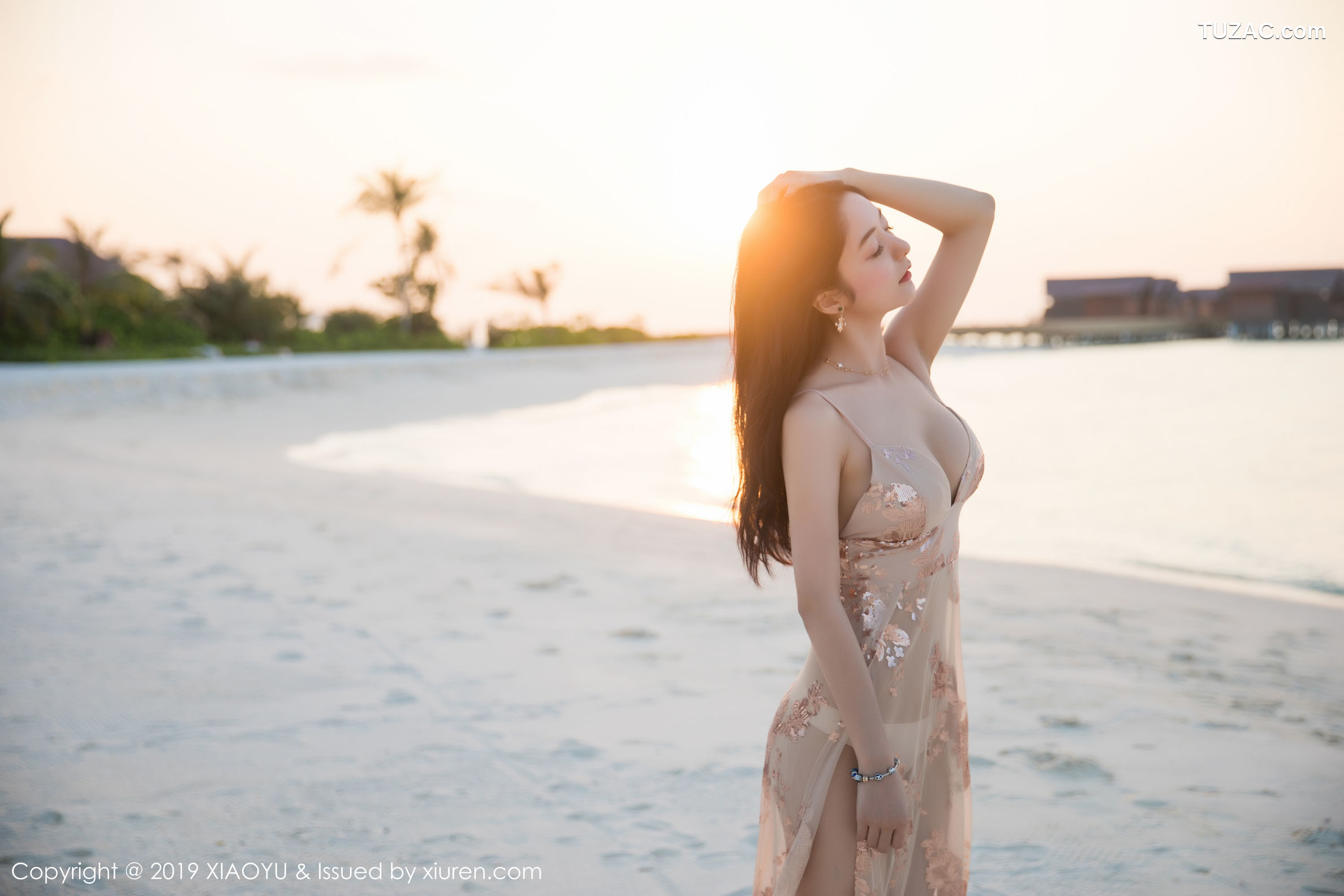 XiaoYu语画界-106-angela喜欢猫-《蕾丝内衣泳池湿身》-2019.07.09