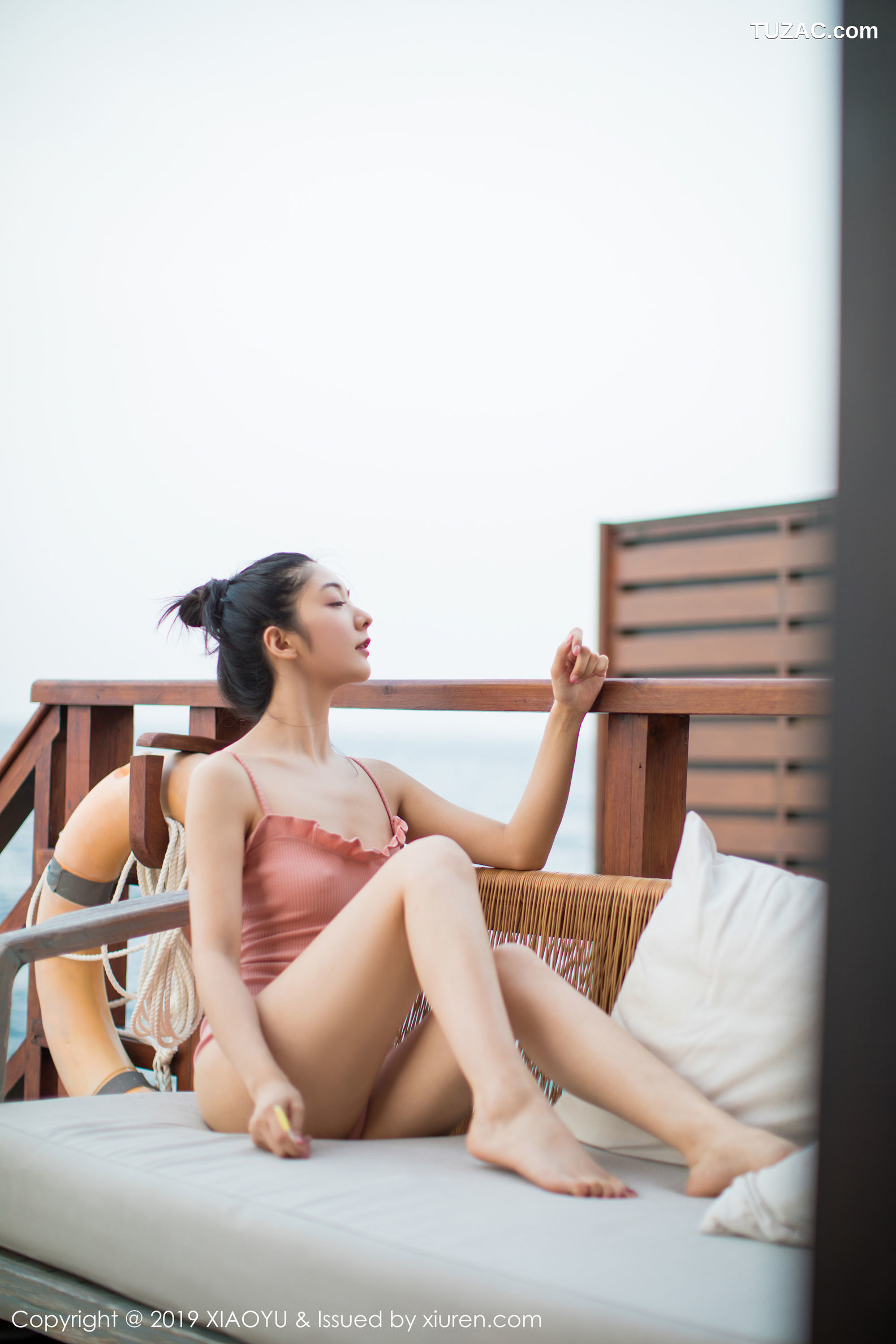 XiaoYu语画界-150-小热巴-《粉色的性感吊裙户外泳池系列》-2019.09.10