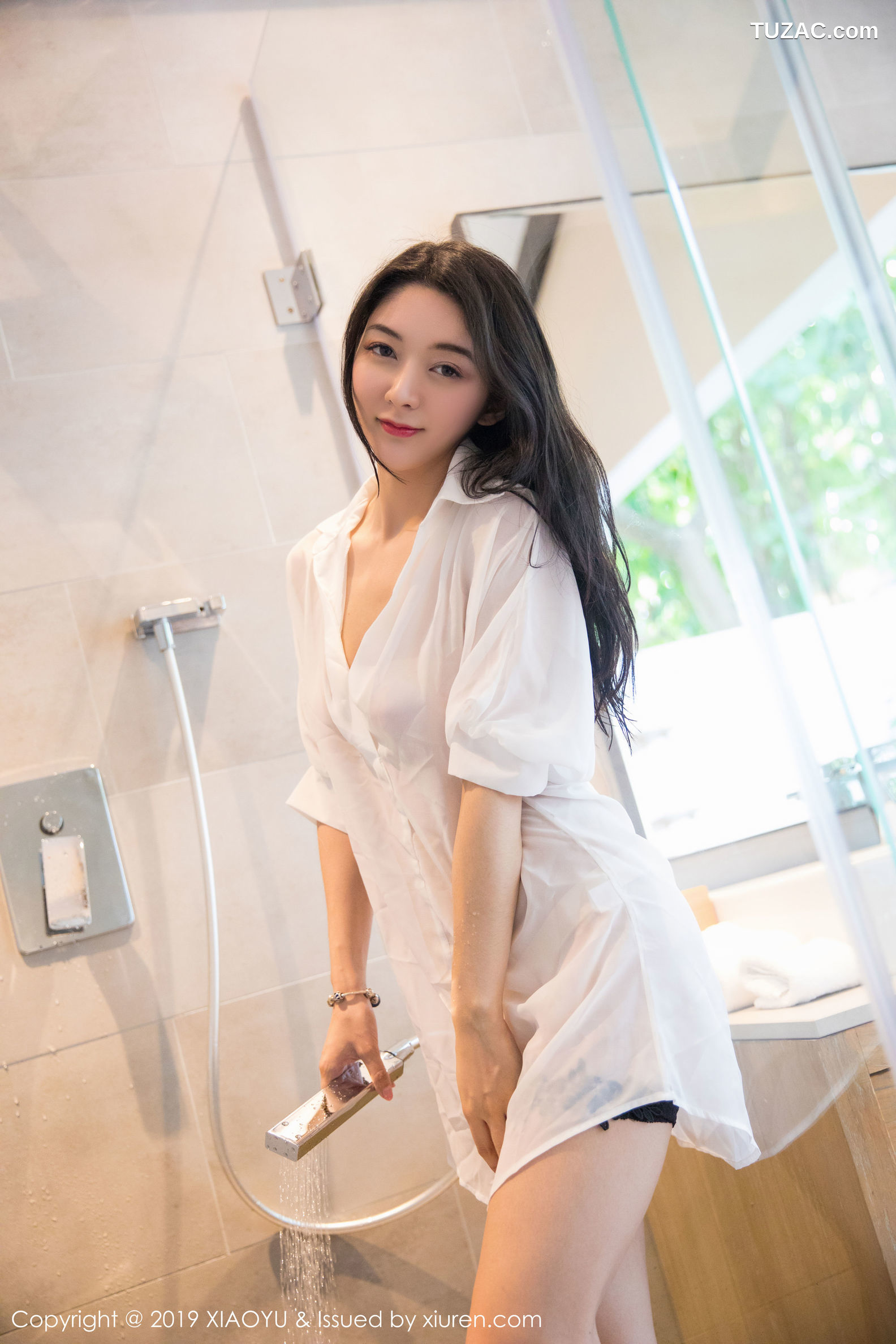 XiaoYu语画界-211-小热巴-《白丝蕾丝-浴室衬衫湿身》-2019.12.10